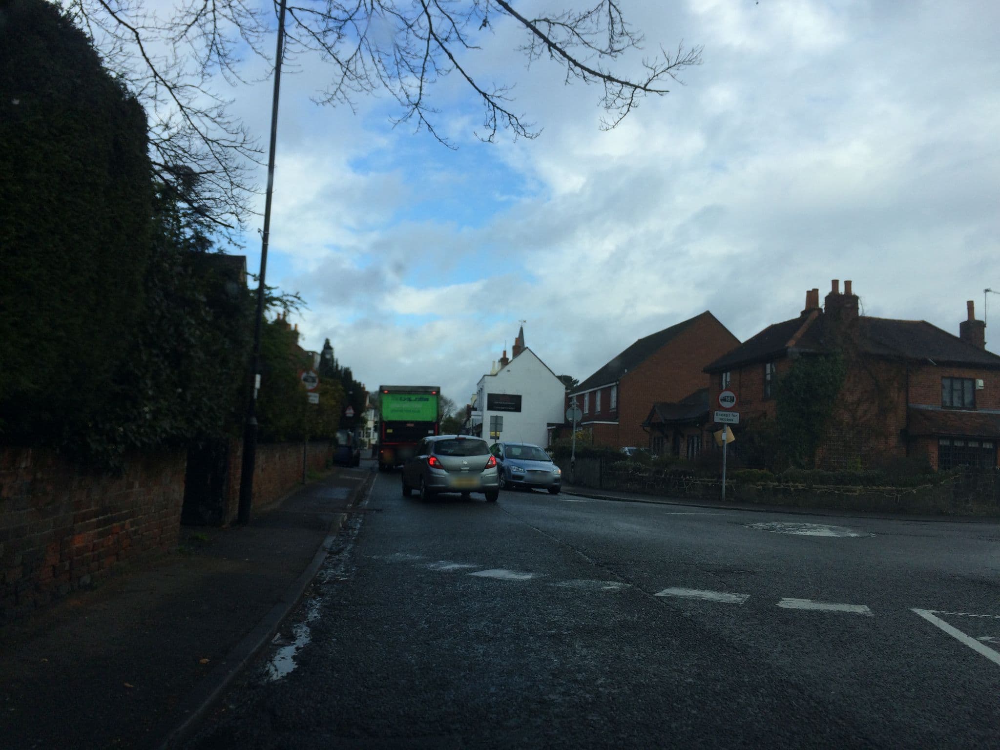 Street view near Costa Express, Chobham — © jjh (CC BY-SA · Mapillary)