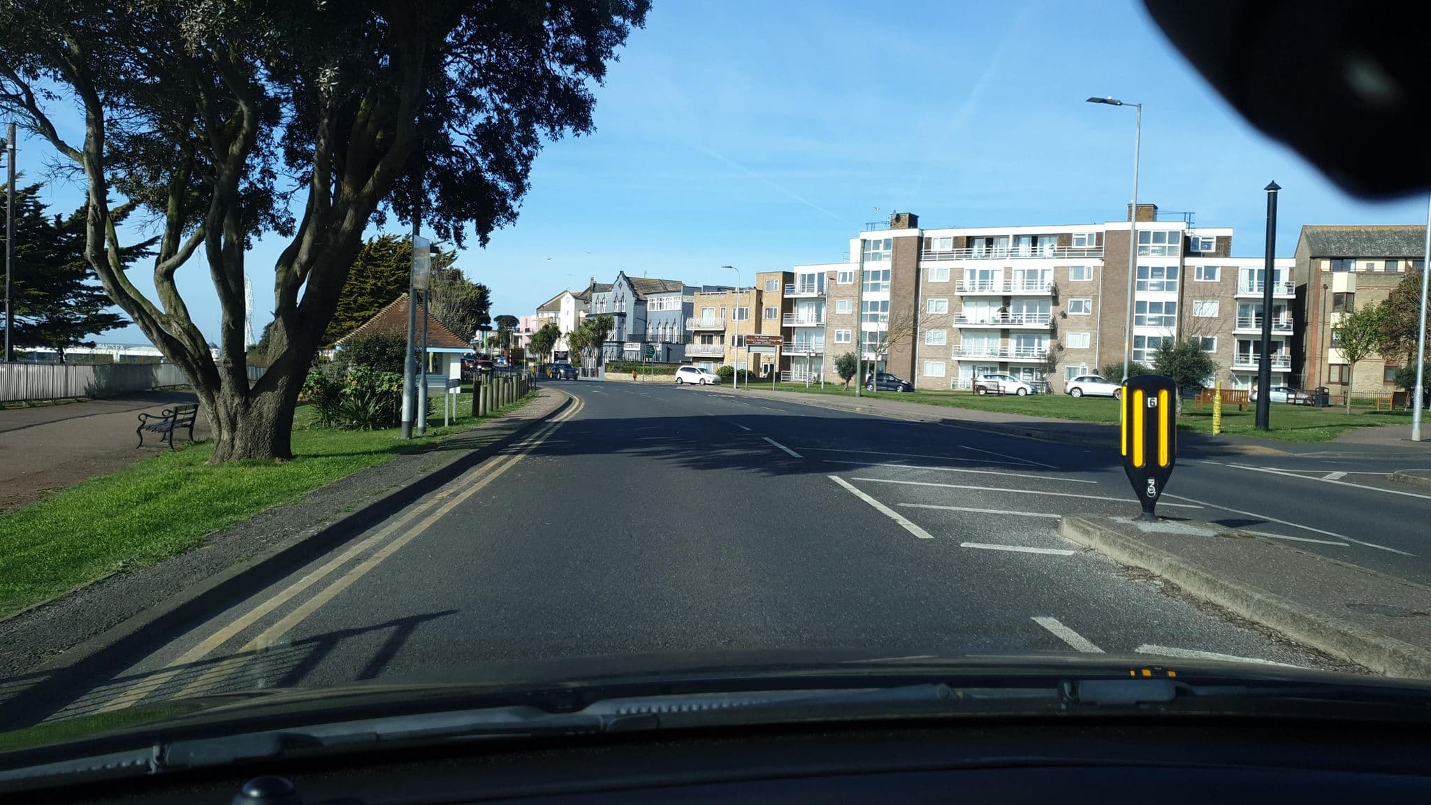 Street view near The Melrose Hotel at the Beach, Clacton-on-Sea — © edloach (CC BY-SA · Mapillary)