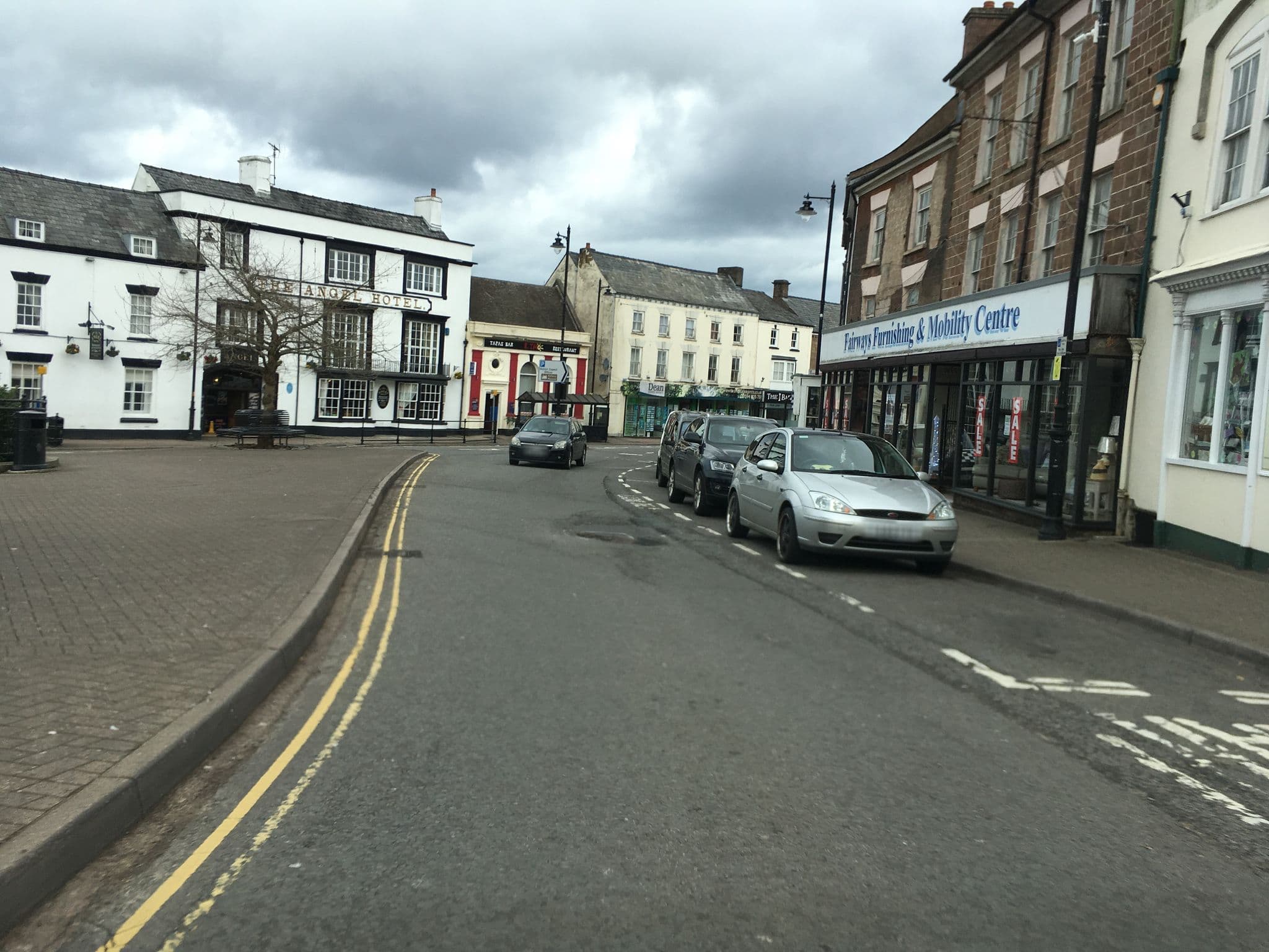 Street view near Angel Hotel (Stop 1), Coleford