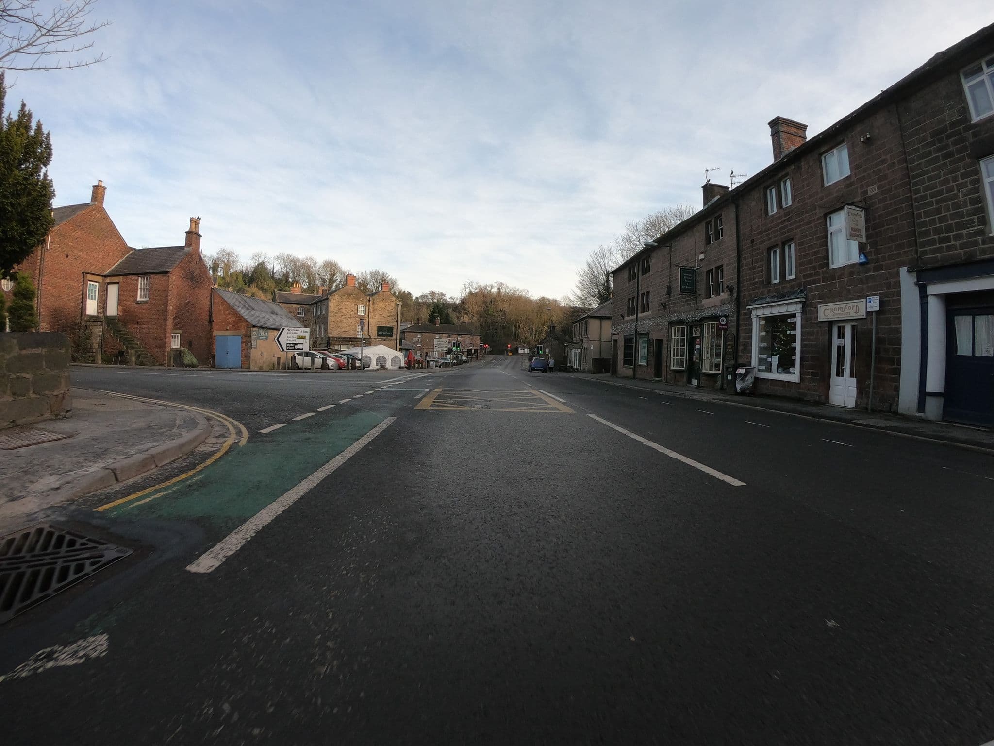 Street view near Rowan Cottage Cromford, Cromford — © ntzm (CC BY-SA · Mapillary)