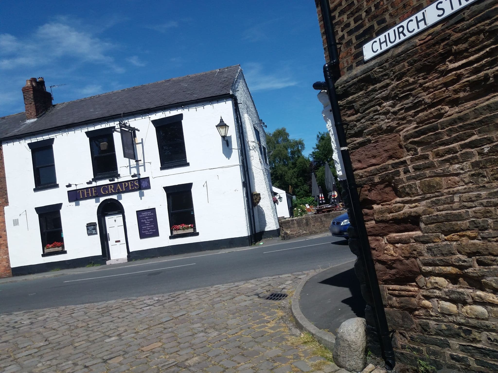 Street view near Grapes Hotel, Croston — © tonys999 (CC BY-SA · Mapillary)