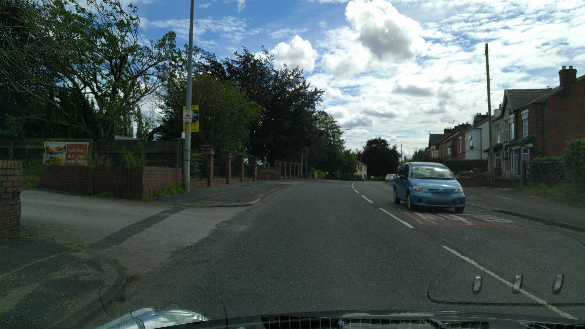 Street view near The Glazebury Pub & Kitchen, Glazebury — © ianatkin (CC BY-SA · Mapillary)