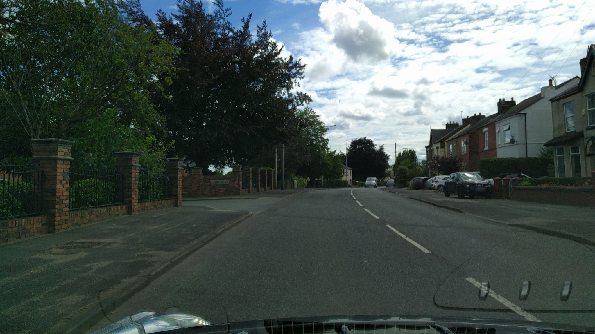 Street view near The Chat Moss Hotel, Glazebury — © ianatkin (CC BY-SA · Mapillary)