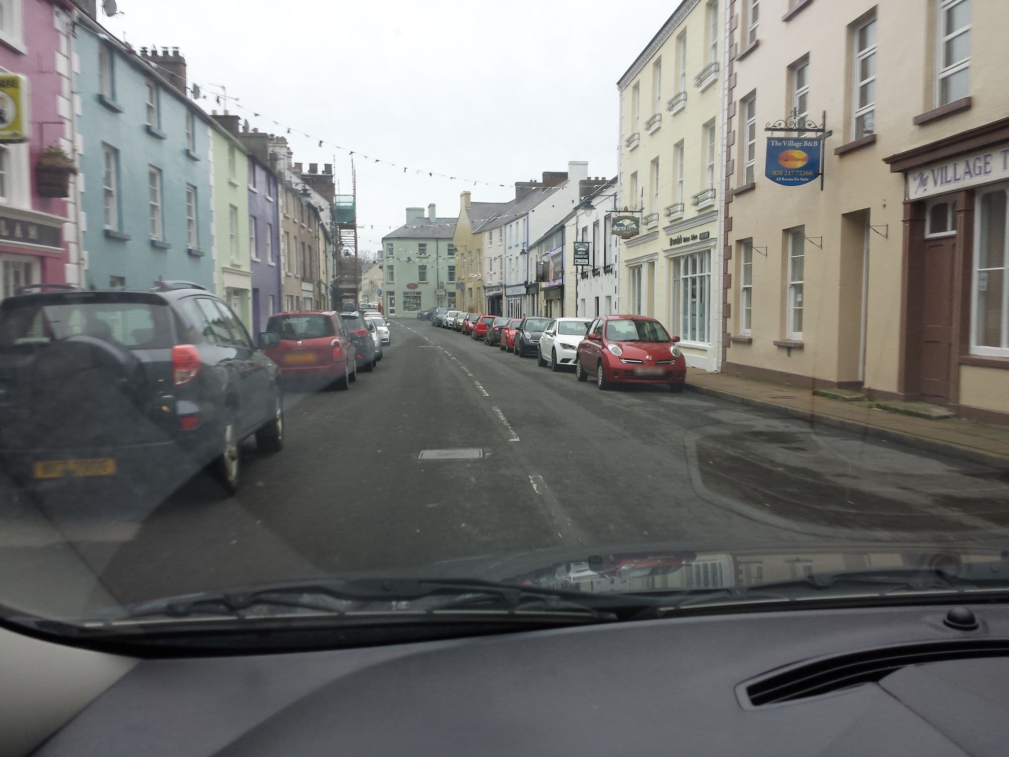 Street view near The Village Bed and Breakfast, Cushendall — © ilmarinen946 (CC BY-SA · Mapillary)