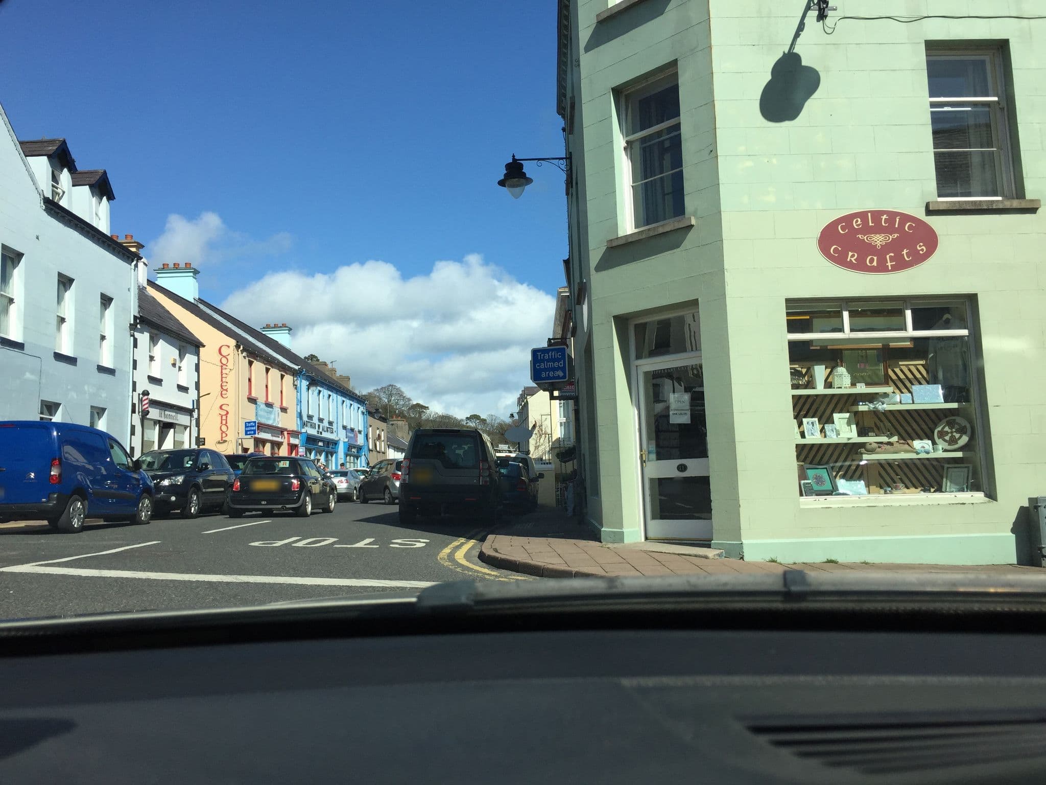 Street view near The Wee Sweet Shop, Cushendall — © mackerski (CC BY-SA · Mapillary)