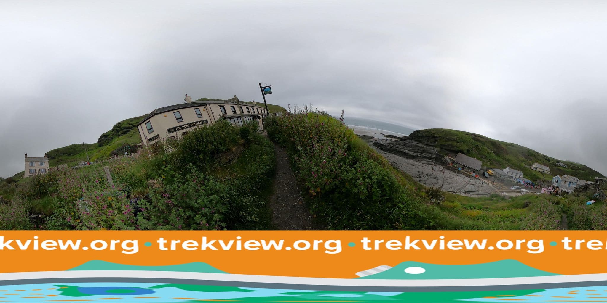 Street view near Port William, Trebarwith Strand, Trebarwith — © trekviewed (CC BY-SA · Mapillary)