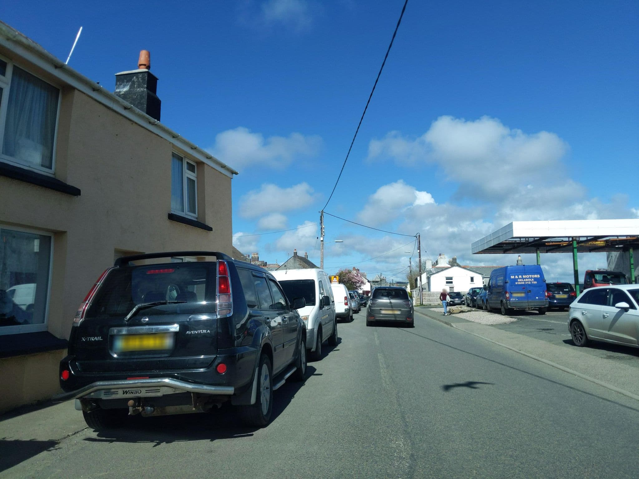 Street view near Cornwalls vintage glamping bus - Entire Place, Delabole — © WaggyDog (CC BY-SA · Mapillary)