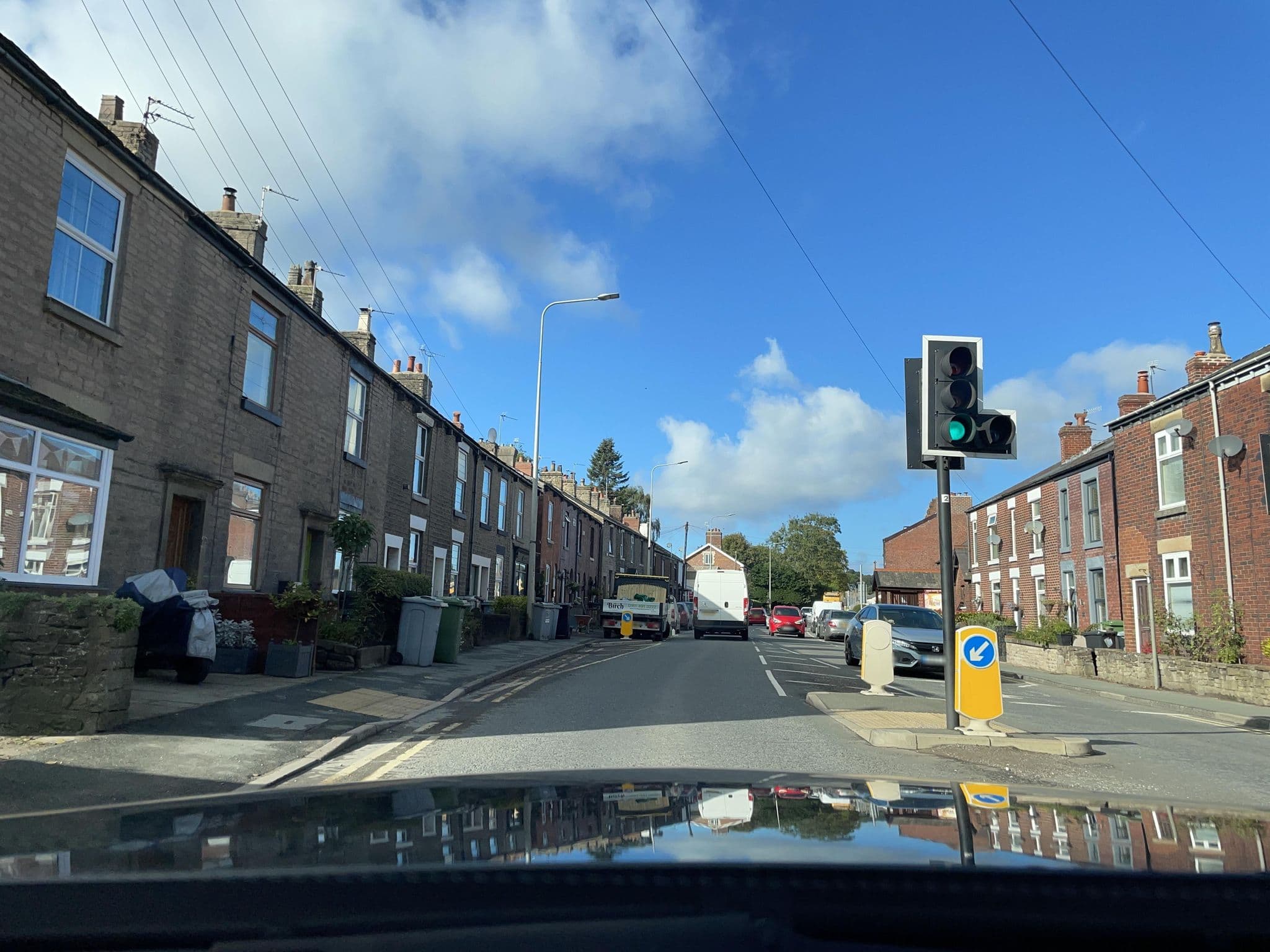 Street view near The White Lion Hotel, Disley — © wasd42 (CC BY-SA · Mapillary)