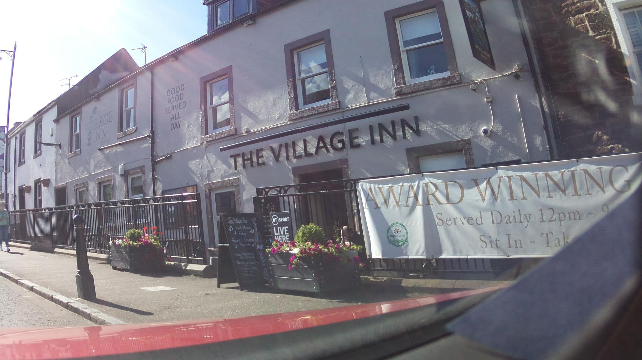Street view near The Village Inn & Caterers and Ale House, Dunblane — © southglos (CC BY-SA · Mapillary)