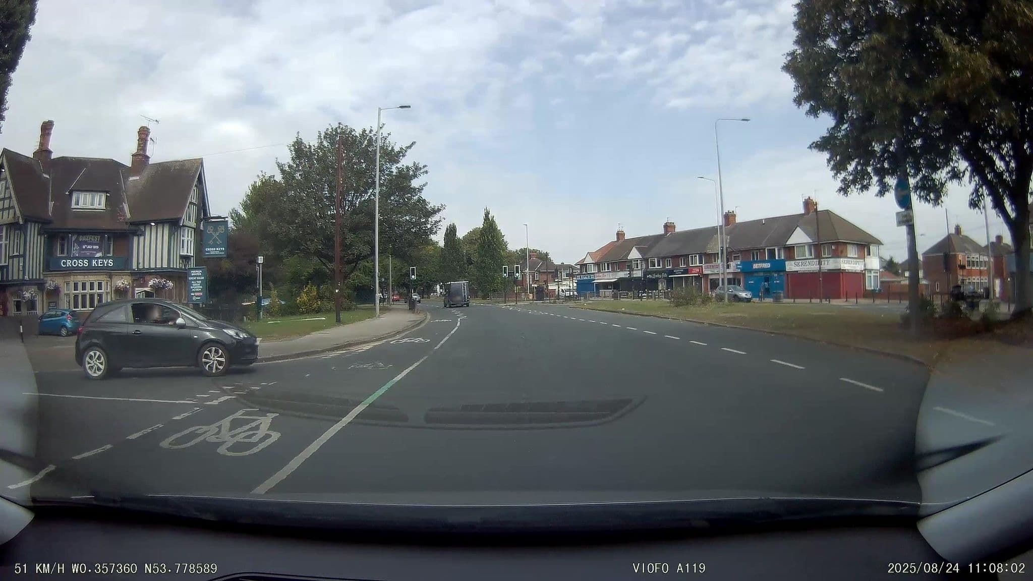 Street view near The Cross Keys, Dunswell — © aidan573 (CC BY-SA · Mapillary)