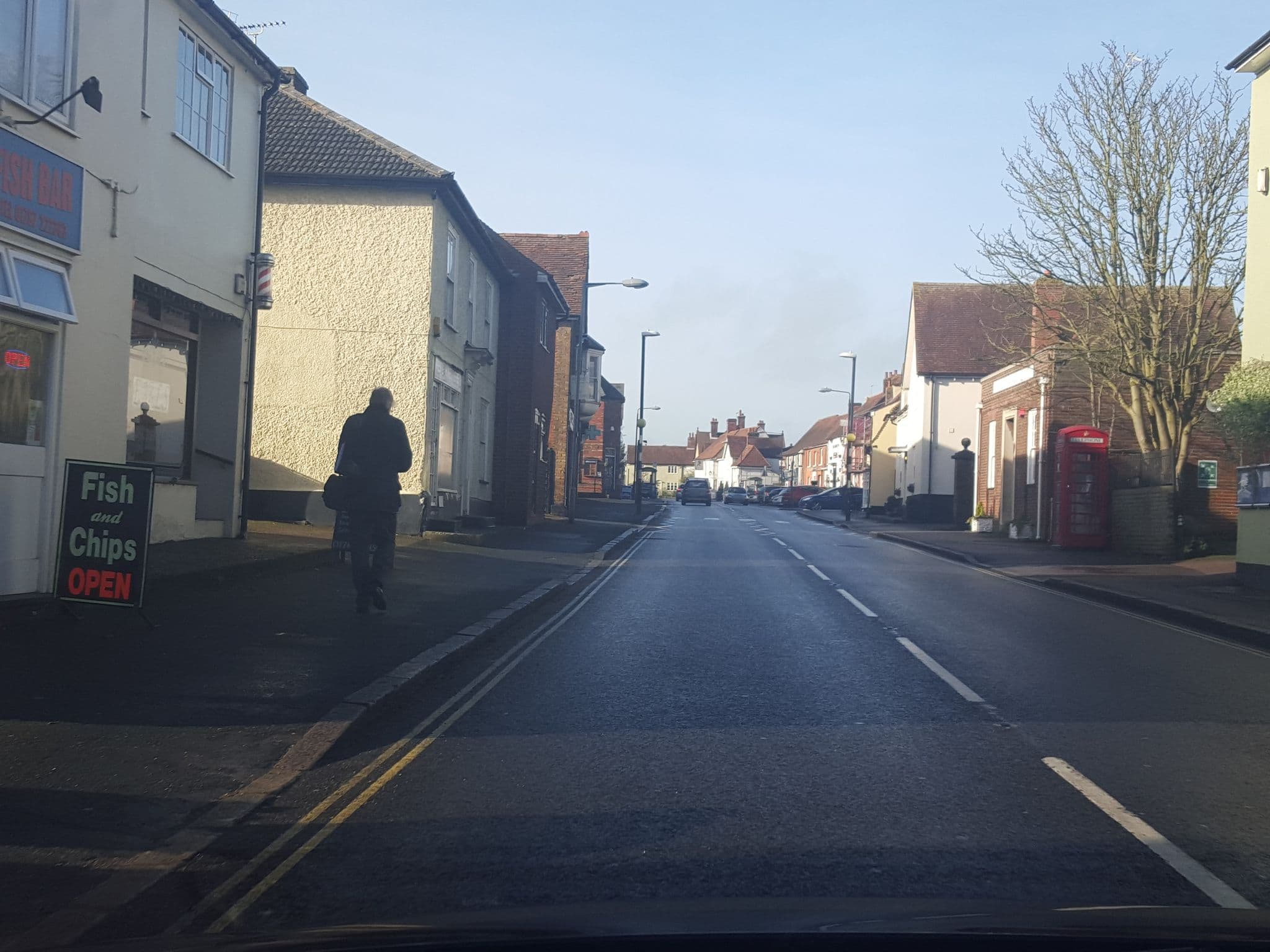 Street view near Drapers Hotel, Earls Colne — © edloach (CC BY-SA · Mapillary)