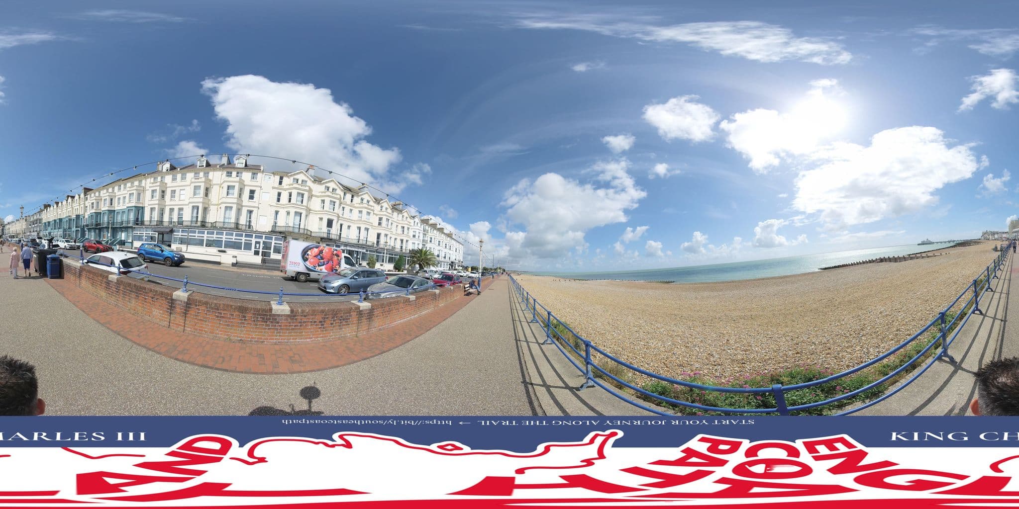 Street view near The Strand Hotel, Eastbourne — © EnglandCoastPath (CC BY-SA · Mapillary)