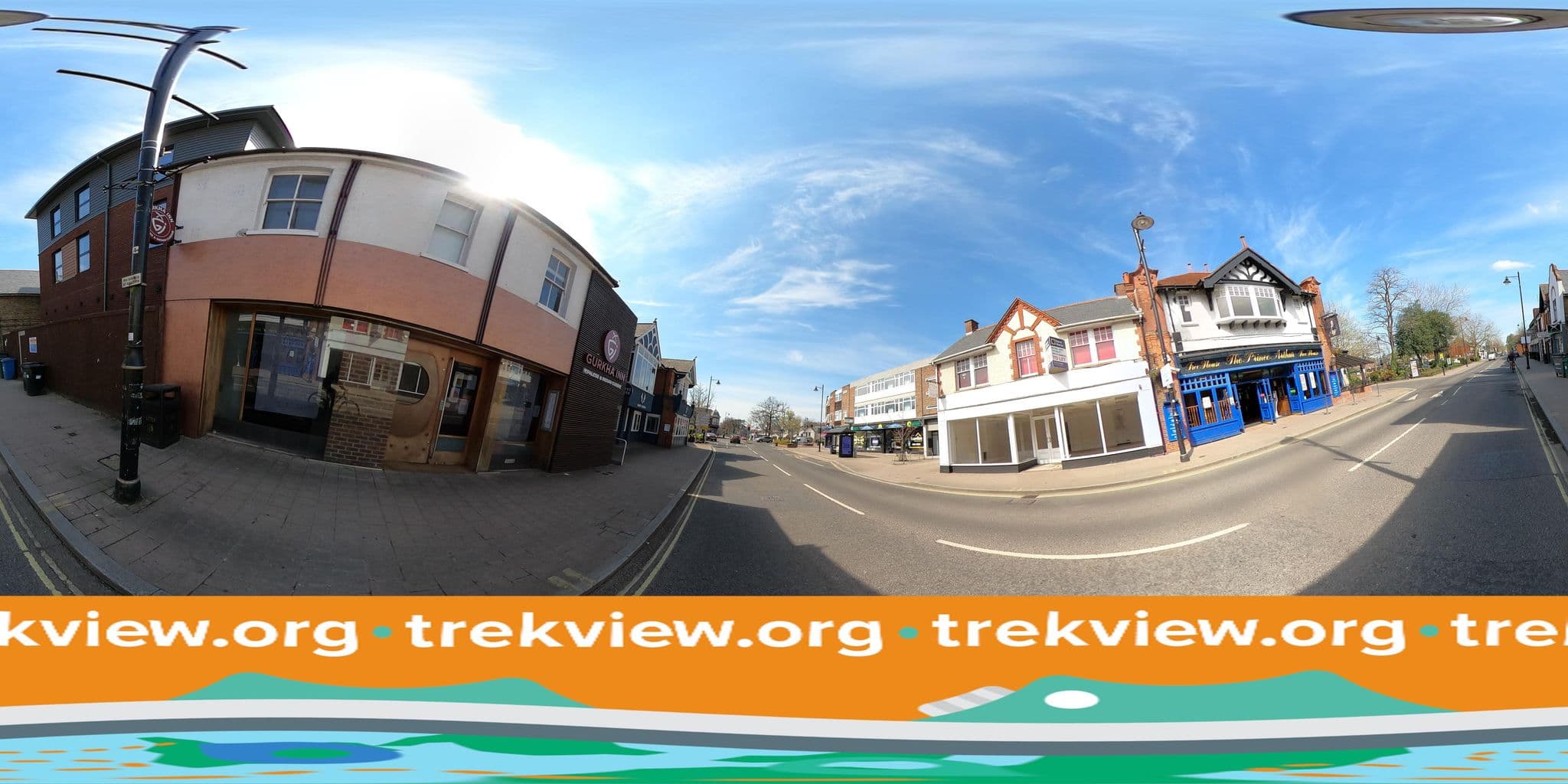 Street view near Gurkha Inn, Fleet — © trekviewed (CC BY-SA · Mapillary)