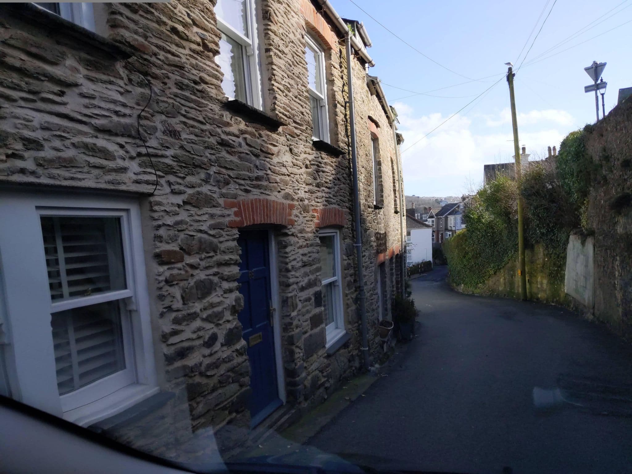 Street view near Safe Harbour Inn, Fowey — © WaggyDog (CC BY-SA · Mapillary)