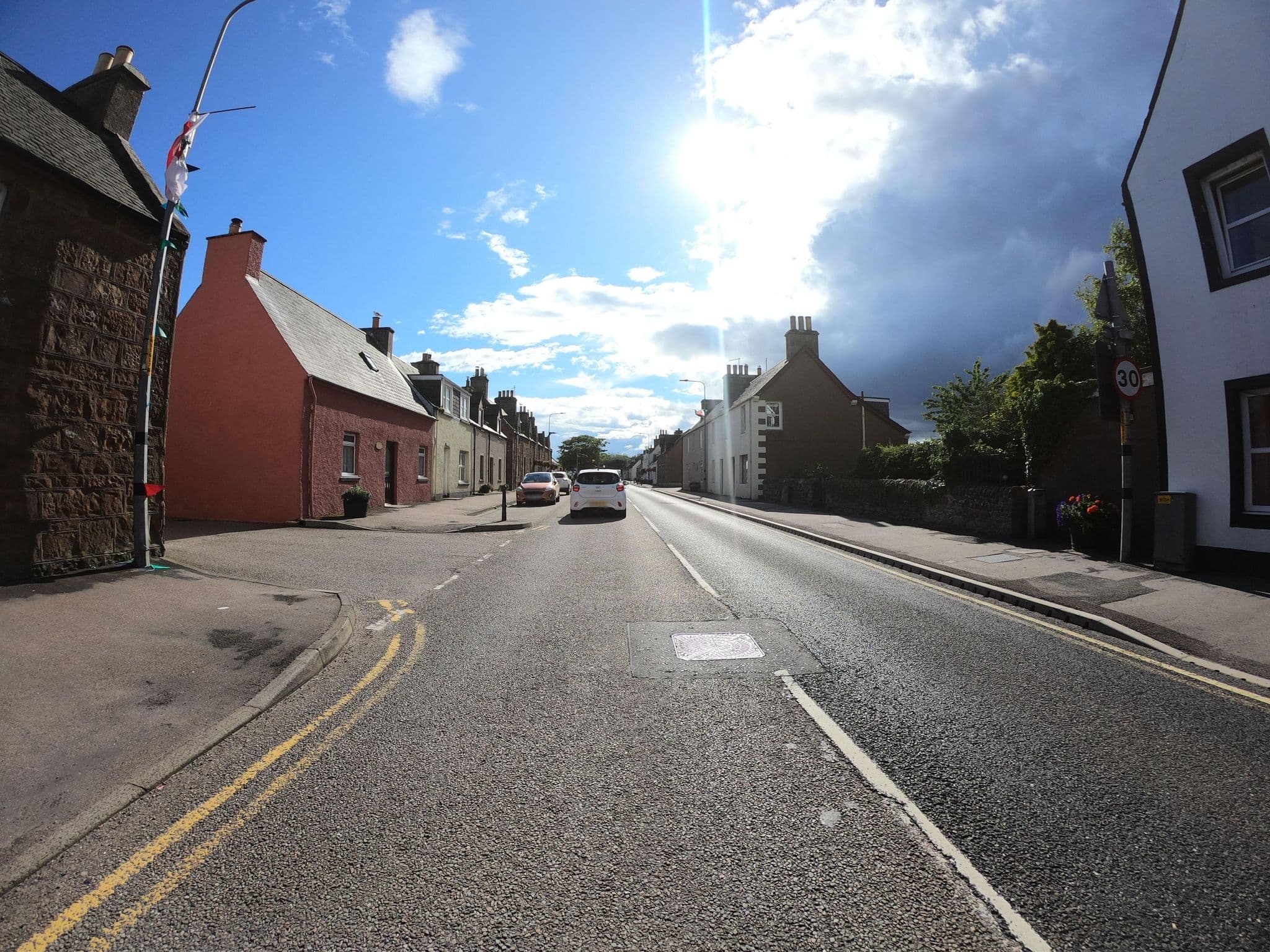 Street view near Stag’s Head Hotel, Golspie — © joostjakob (CC BY-SA · Mapillary)