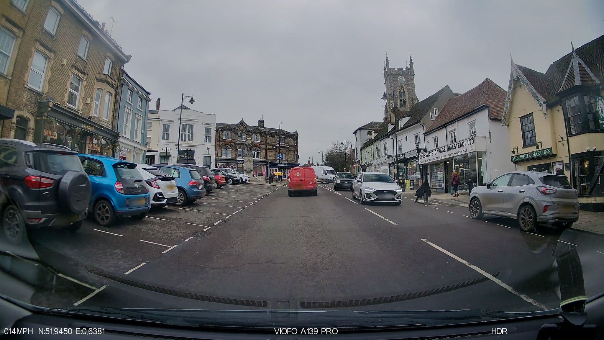 Street view near White Hart Inn, Halstead — © IpswichEdits (CC BY-SA · Mapillary)