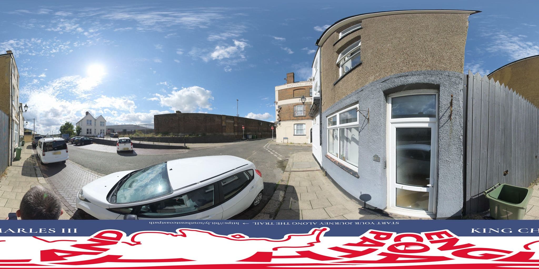 Street view near Royal Fountain Hotel, Sheerness — © EnglandCoastPath (CC BY-SA · Mapillary)