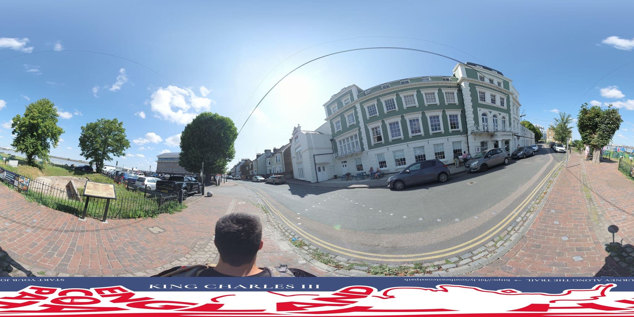 Street view near The Clarendon Royal Hotel - Double Room with Sea View, Gravesend — © EnglandCoastPath (CC BY-SA · Mapillary)