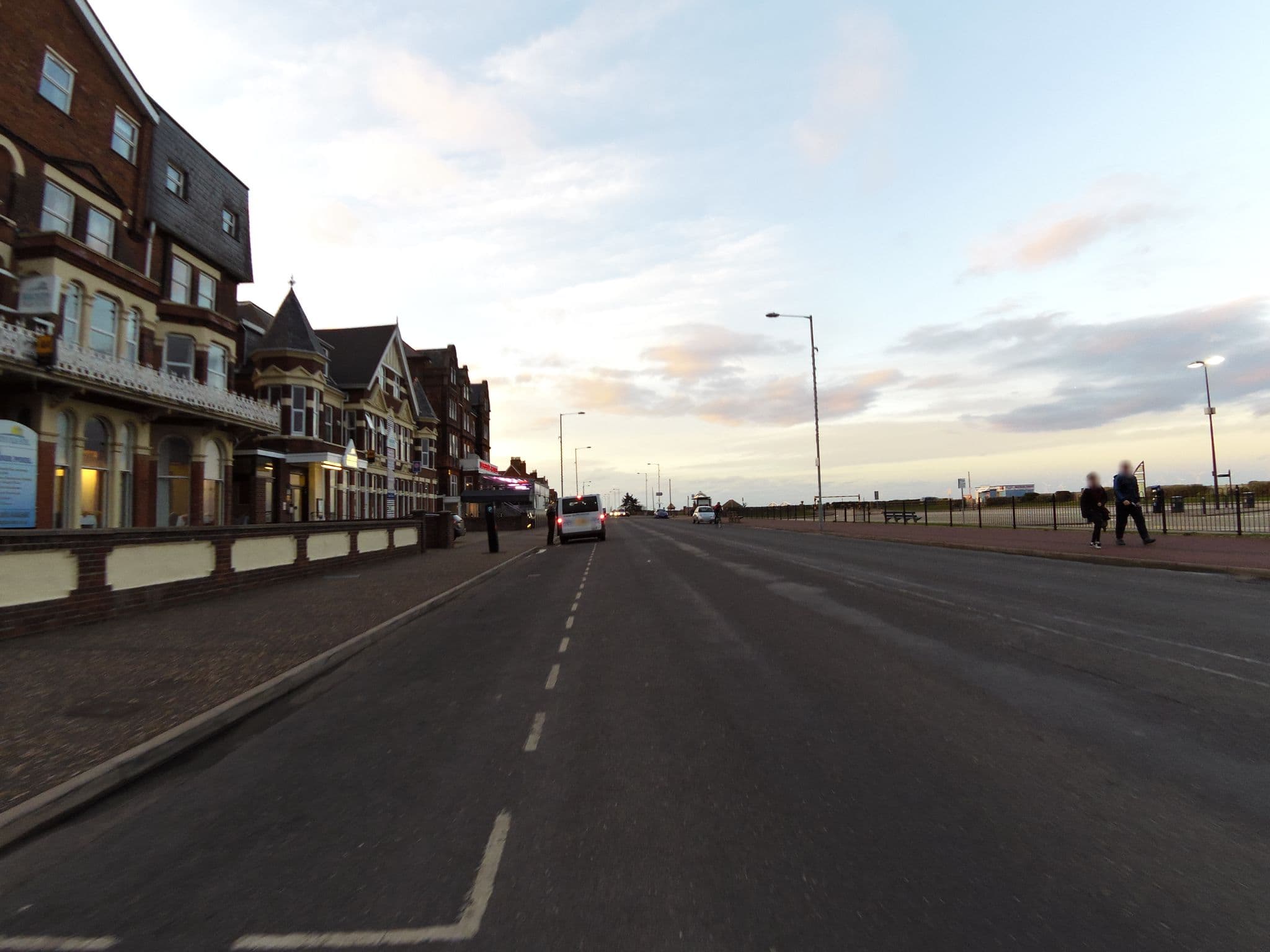 Street view near Palm Court Hotel and Dune Bar & Restaurant, Great Yarmouth