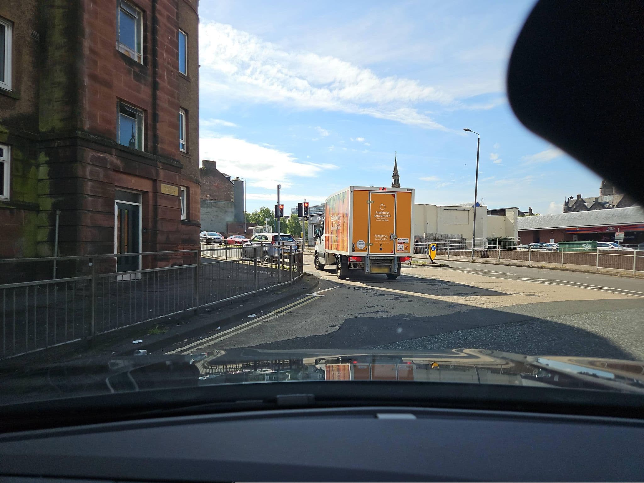 Street view near Modern 2-Bed Apartment, Greenock - Entire Place, Greenock — © toho (CC BY-SA · Mapillary)