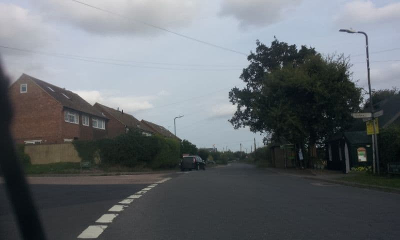 Street view near The Bell Inn, Hadlow — © paulbiv (CC BY-SA · Mapillary)