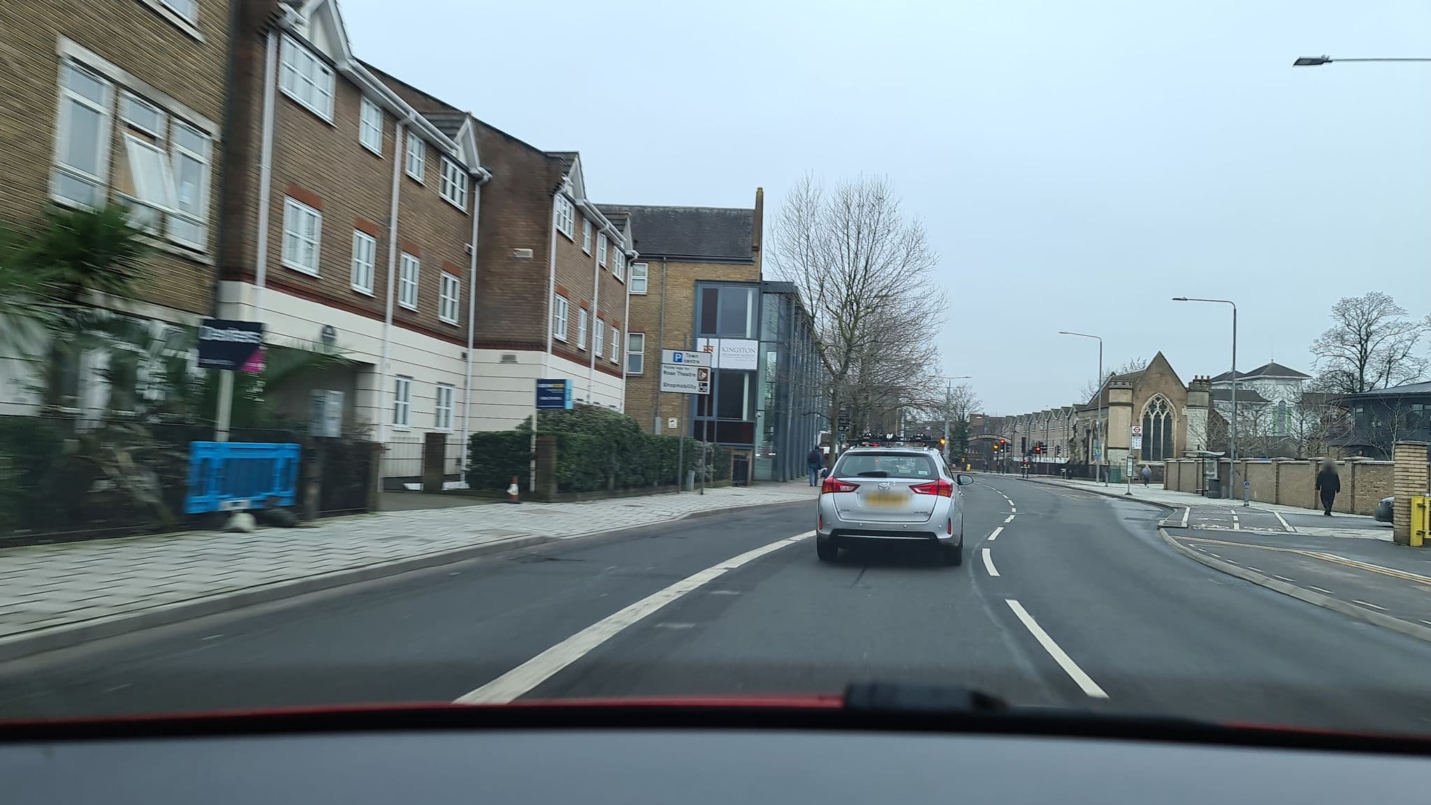 Street view near Solo Restaurant in Kingston 1 Hotel Boutique, Kingston upon Thames — © alexanderar (CC BY-SA · Mapillary)