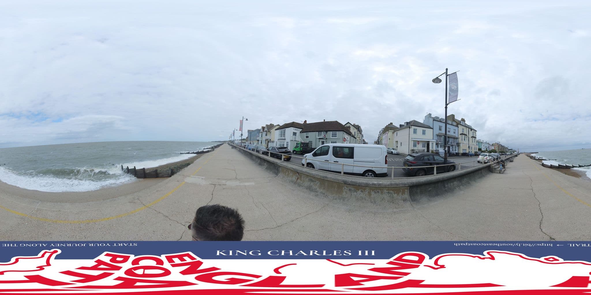 Street view near Cosy Seaside Cottage Herne Bay, Herne Bay — © EnglandCoastPath (CC BY-SA · Mapillary)