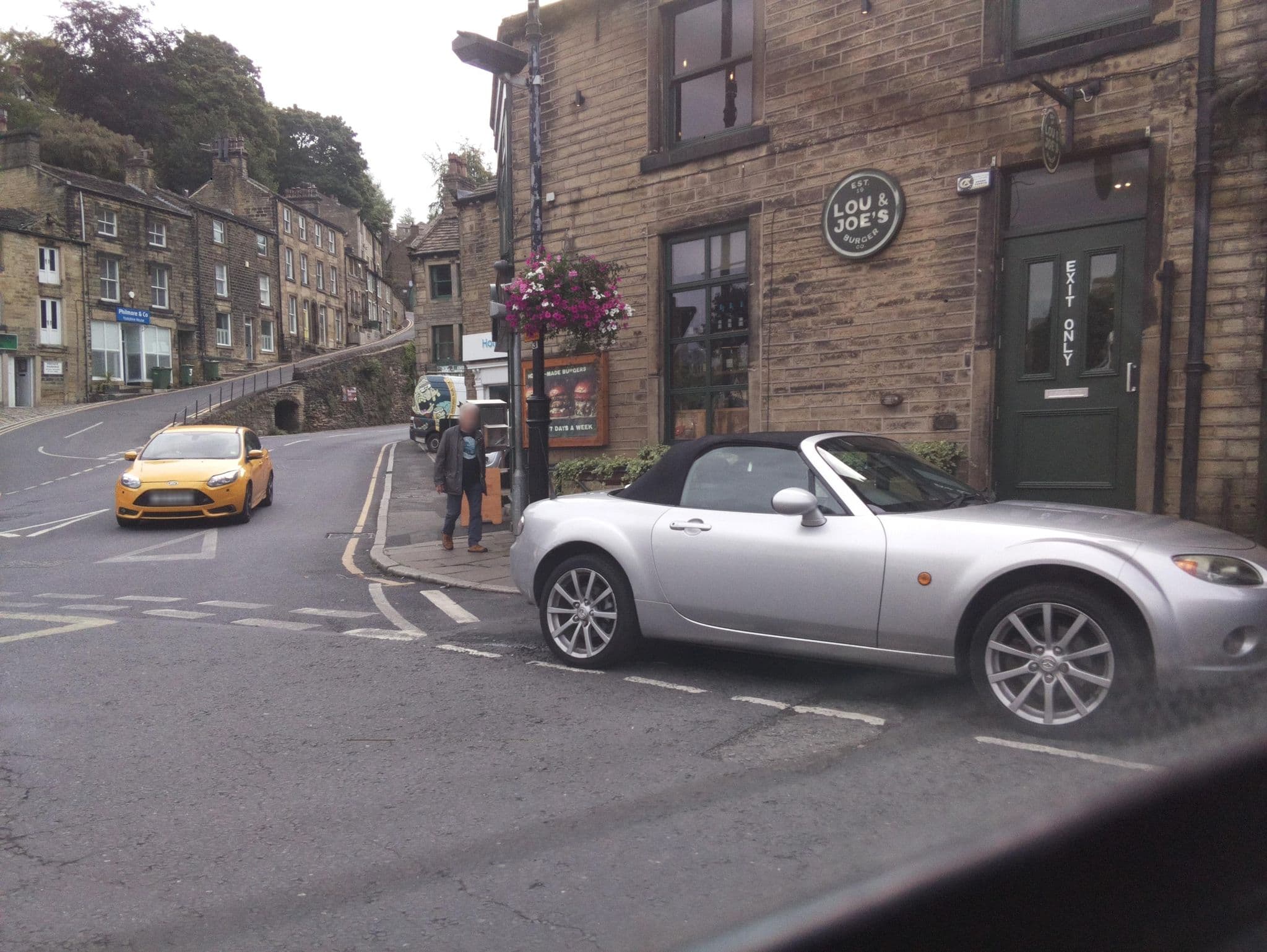 Street view near The Nook, Holmfirth — © southglos (CC BY-SA · Mapillary)