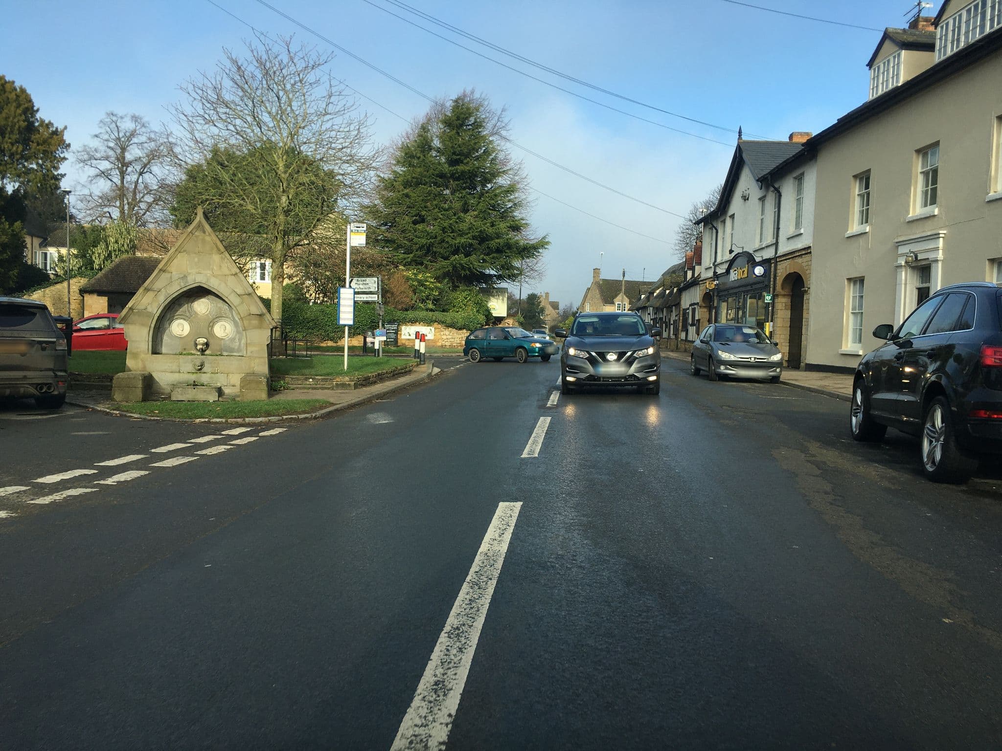 Street view near Three Ways Hotel, Mickleton — © southglos (CC BY-SA · Mapillary)