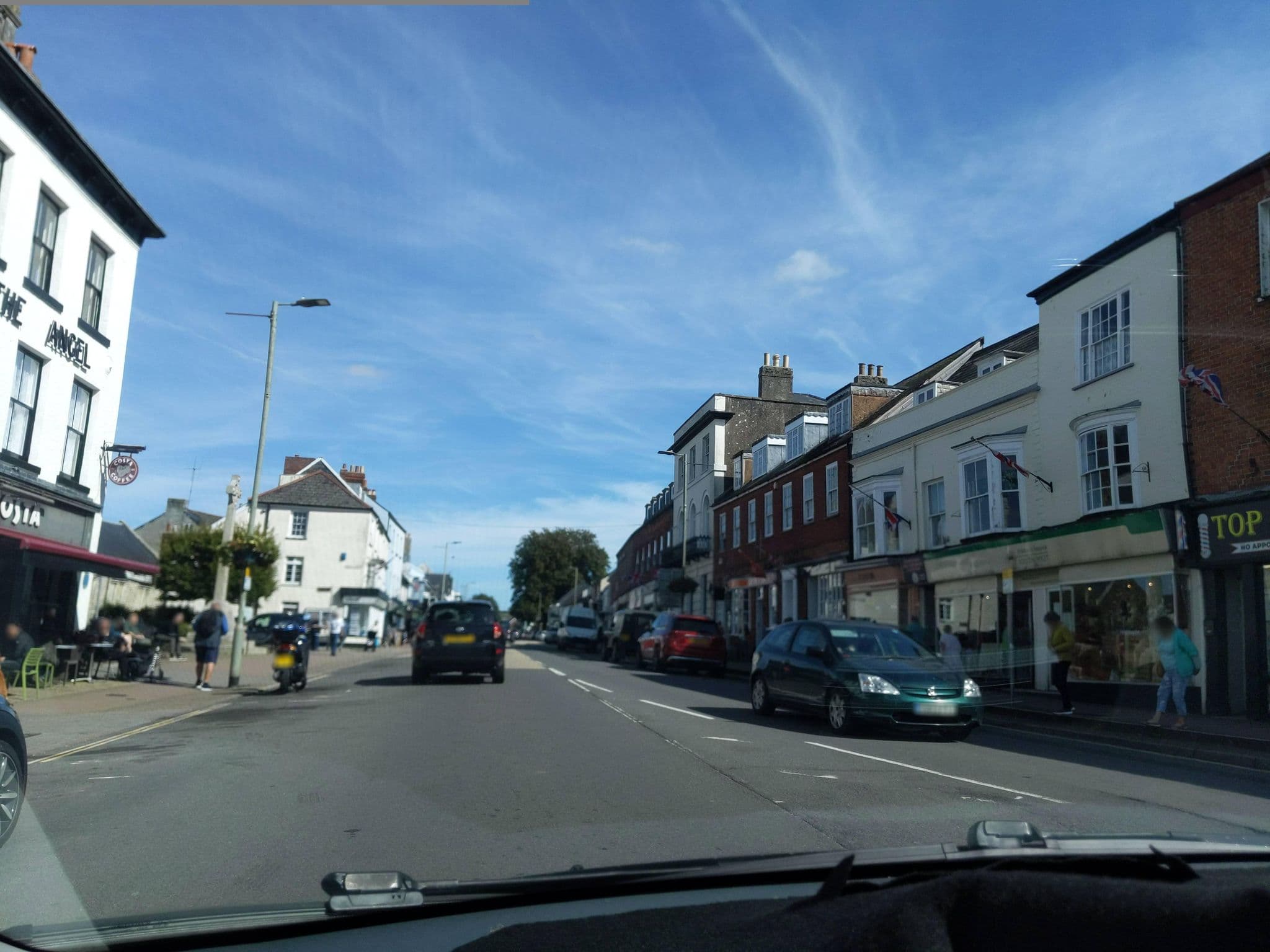 Street view near Exeter Travel, Honiton — © WaggyDog (CC BY-SA · Mapillary)