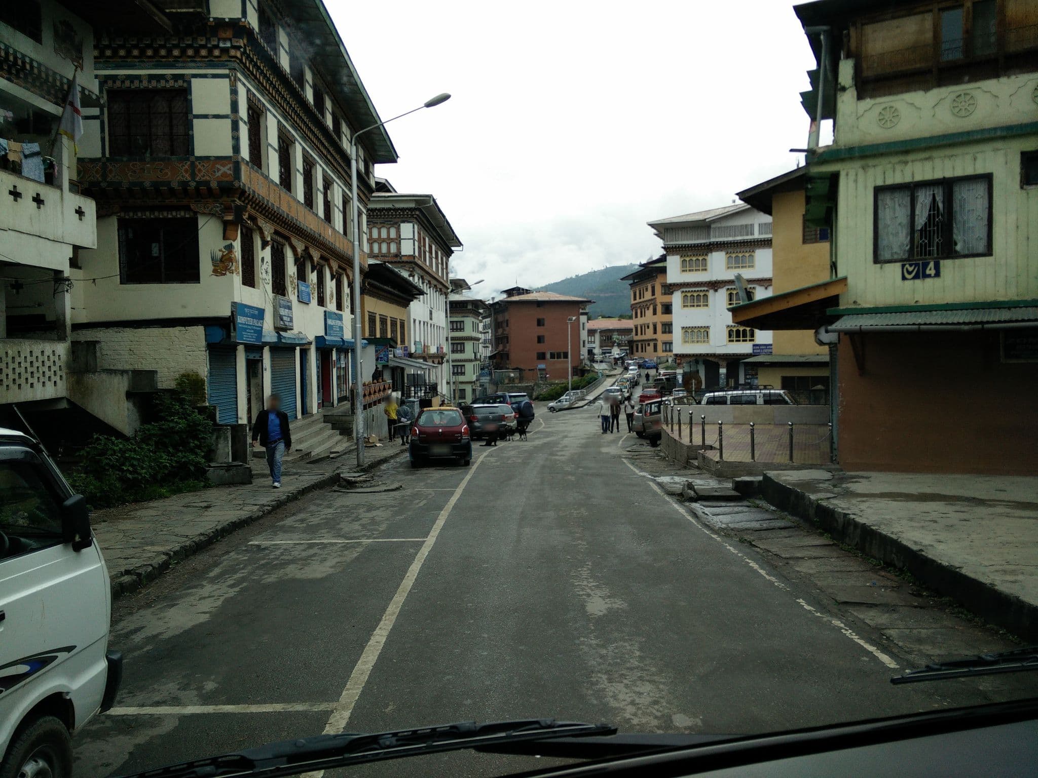 Street view near Hotel AV, Thimphu