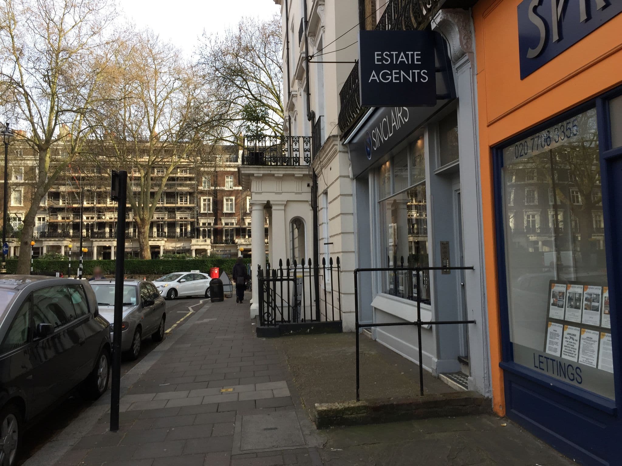 Street view near Fairways Hotel Paddington, Hyde Park