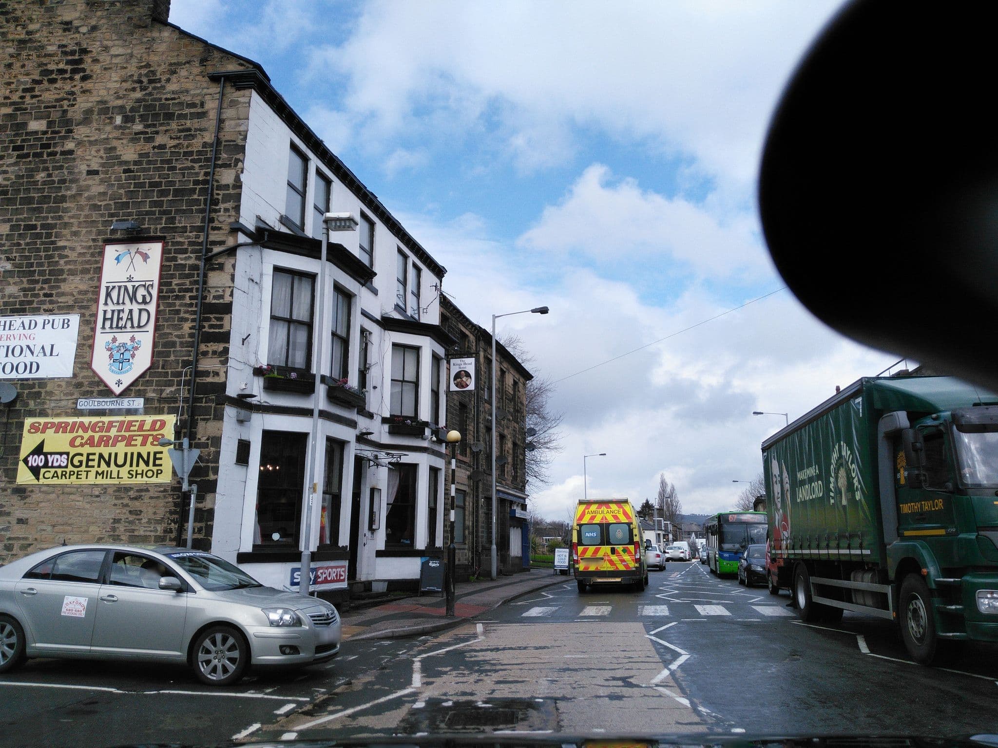 Street view near The King's Head Hotel, Keighley — © chris_debian (CC BY-SA · Mapillary)