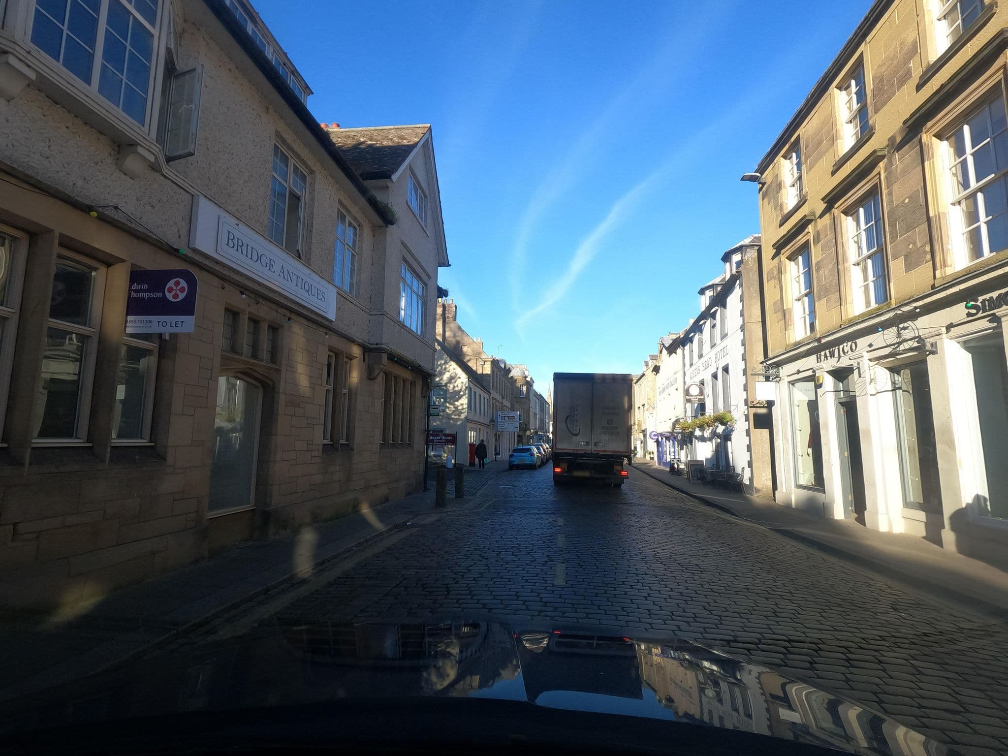 Street view near Ednam House Hotel, Kelso — © floatingboater (CC BY-SA · Mapillary)