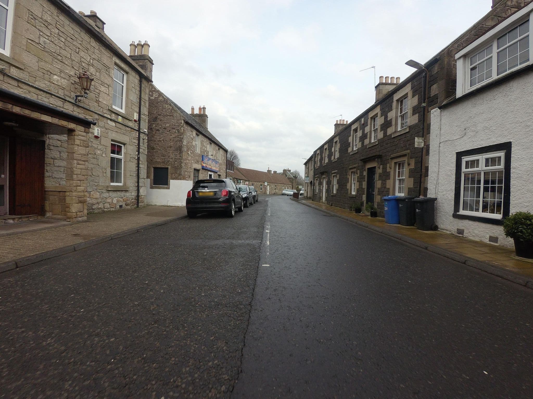 Street view near The Inn, Kirknewton — © hobgoblin (CC BY-SA · Mapillary)