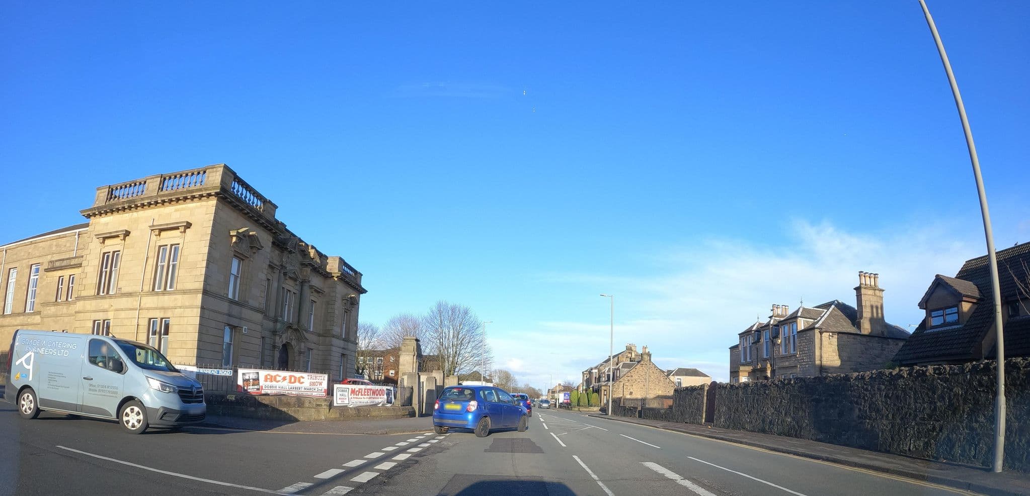 Street view near Dobbie Hall Trust, Larbert — © hobgoblin (CC BY-SA · Mapillary)