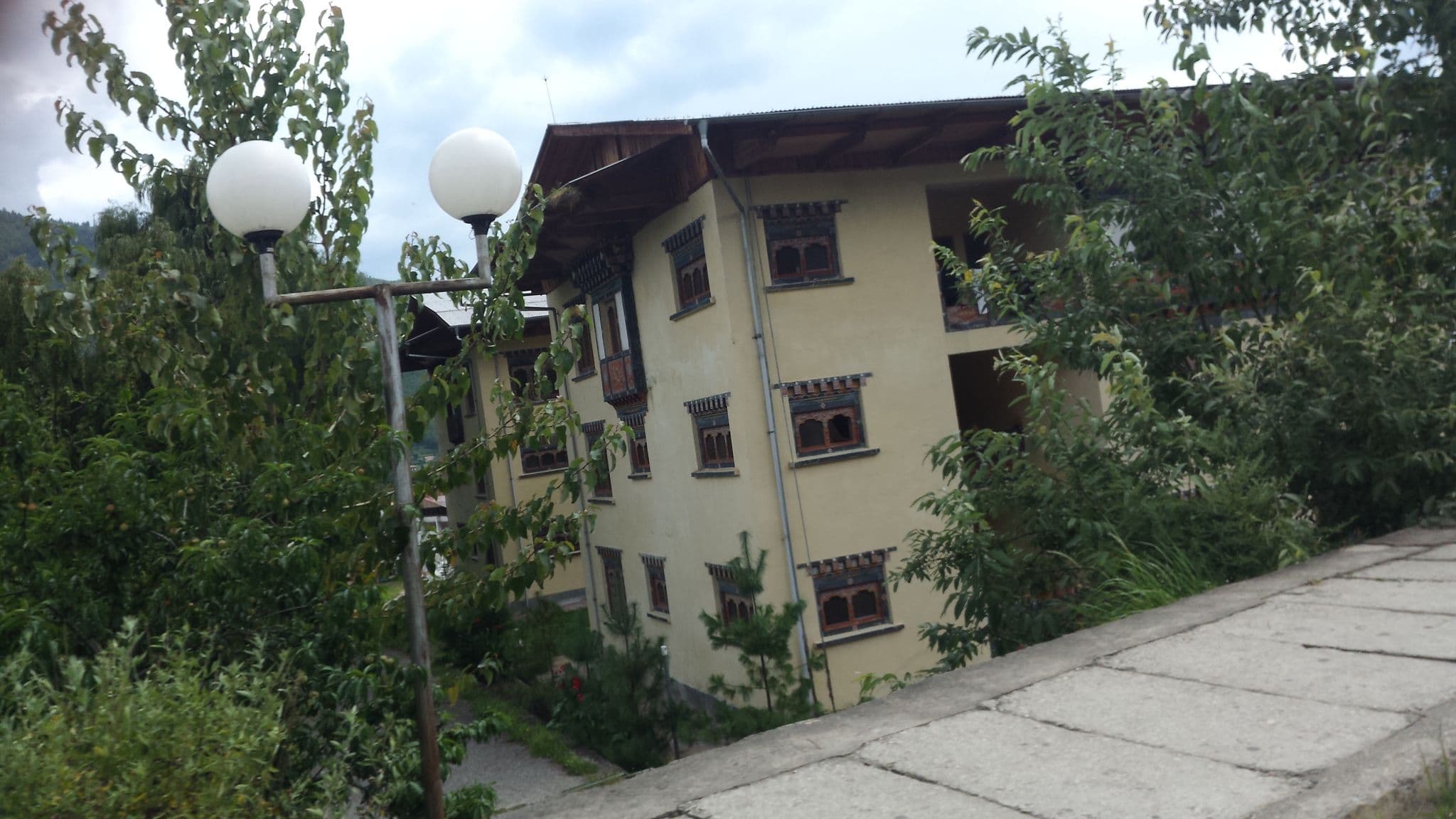 Street view near Youth Hostel - Department of Youth and Sports, Thimphu