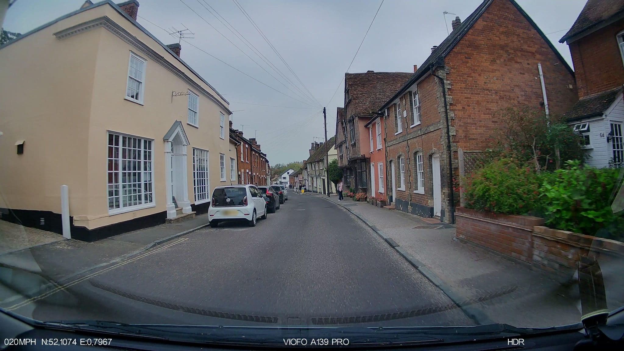 Street view near De Vere House, Lavenham — © IpswichEdits (CC BY-SA · Mapillary)