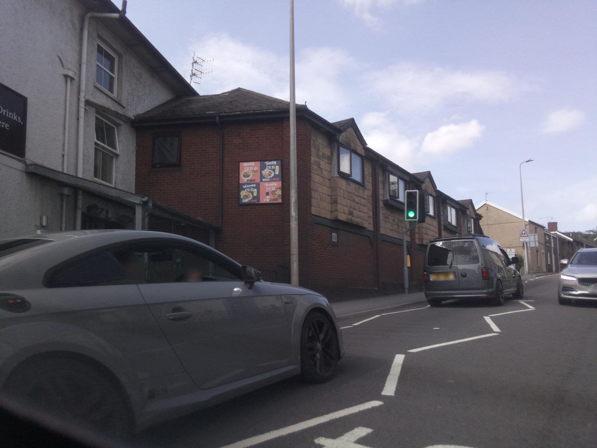 Street view near Thomas Arms Hotel, Llanelli — © southglos (CC BY-SA · Mapillary)