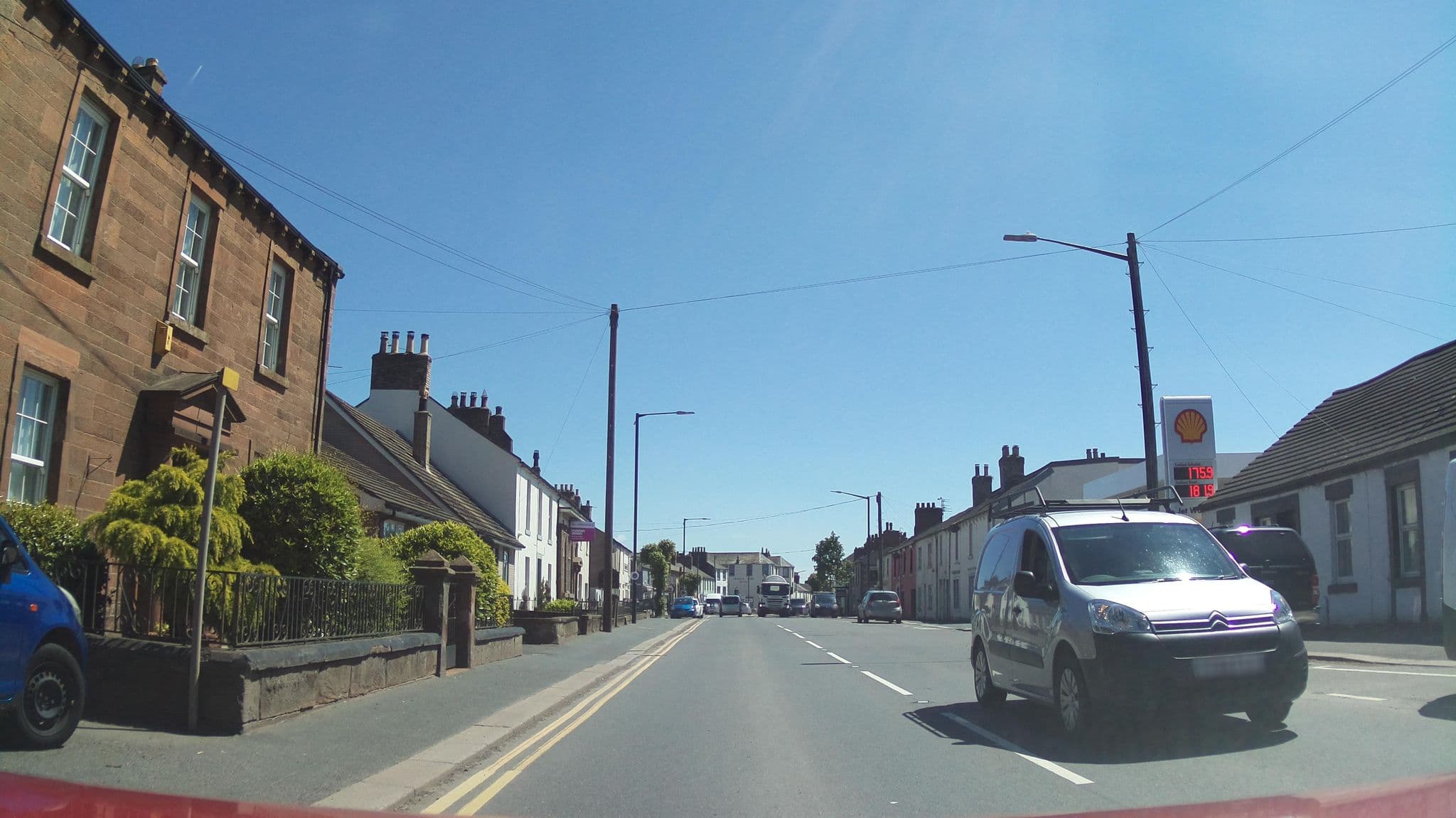 Street view near Bush Hotel, Longtown — © southglos (CC BY-SA · Mapillary)