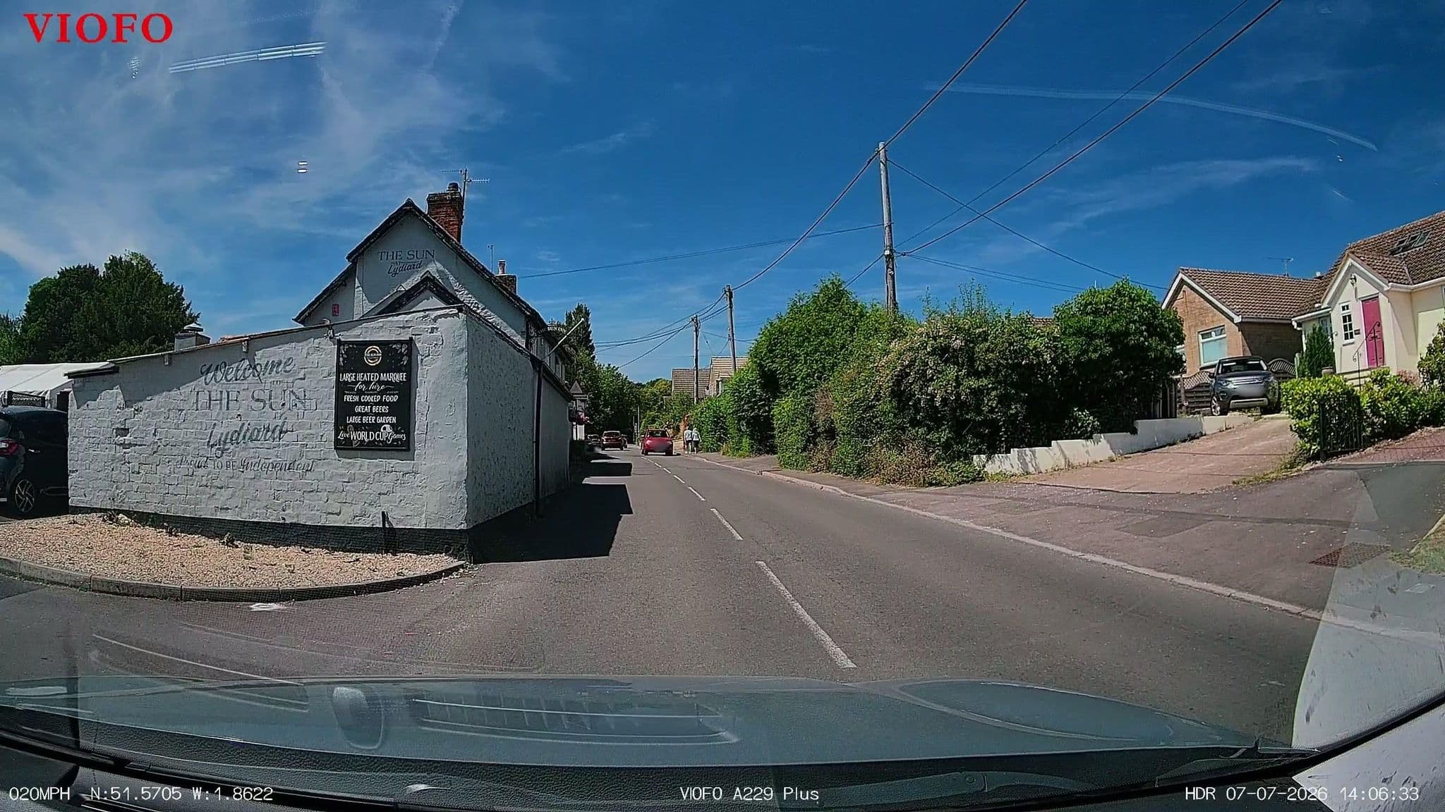 Street view near The Sun Inn, Lydiard Millicent — © RyanBush (CC BY-SA · Mapillary)