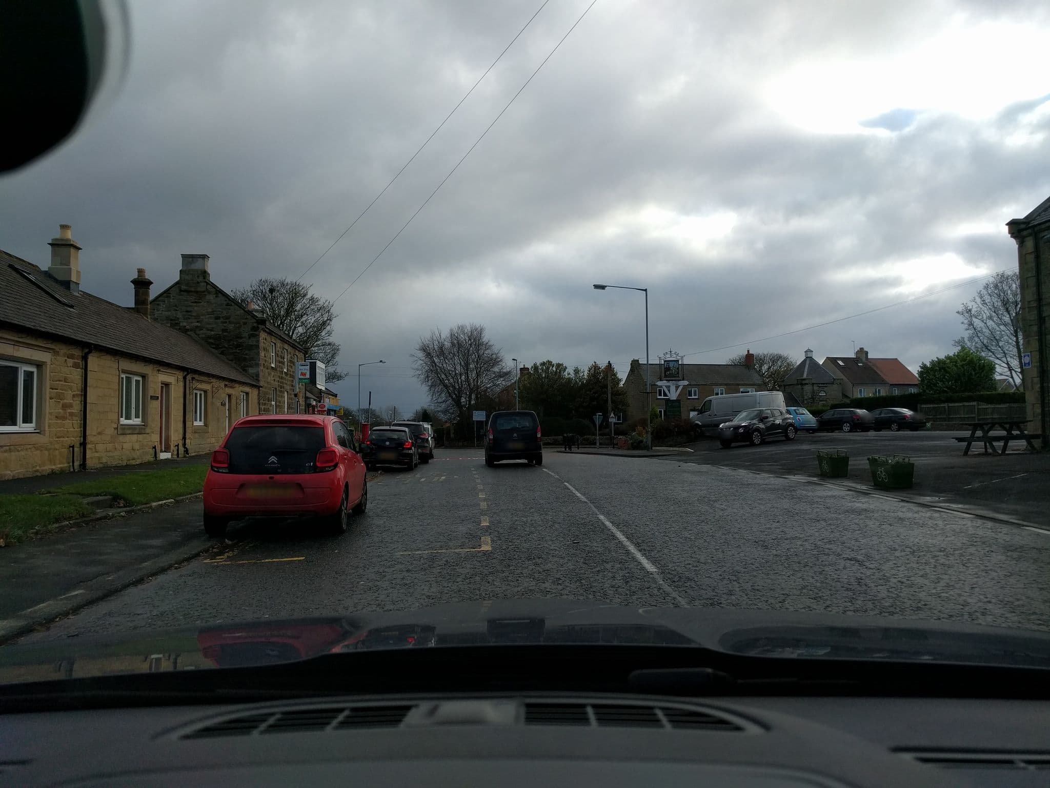 Street view near The Plough Inn, Lynemouth — © floatingboater (CC BY-SA · Mapillary)