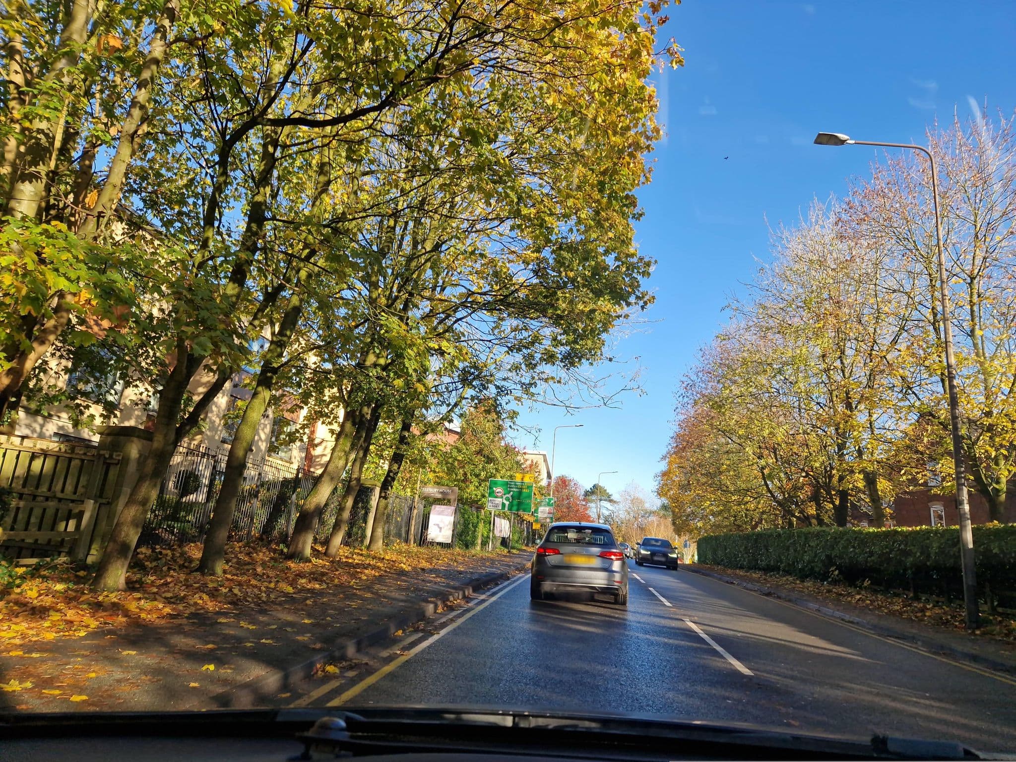 Street view near Prestbury House Care Home, Macclesfield — © edloach (CC BY-SA · Mapillary)