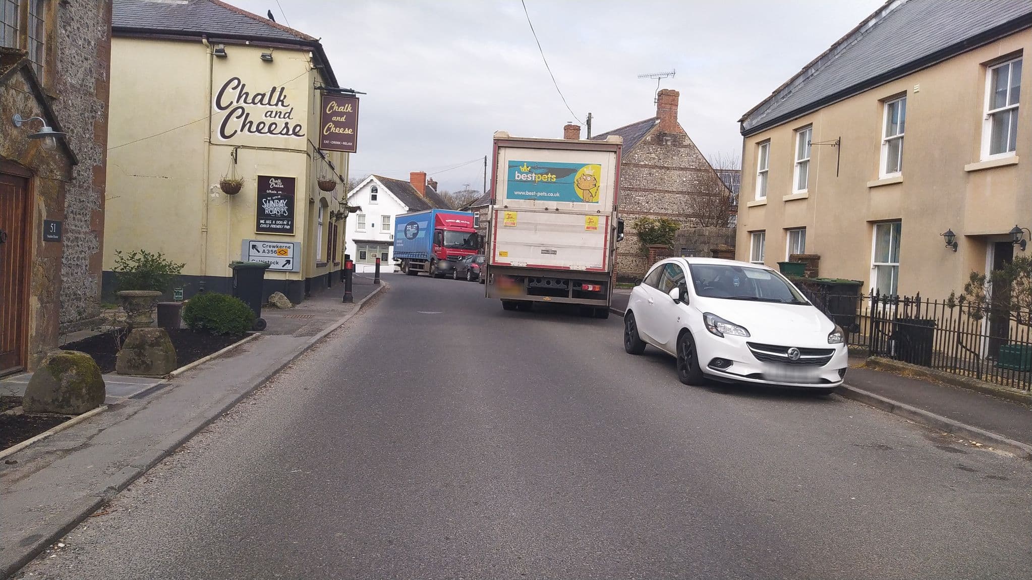 Street view near Norden House - Entire Place, Maiden Newton — © noid (CC BY-SA · Mapillary)