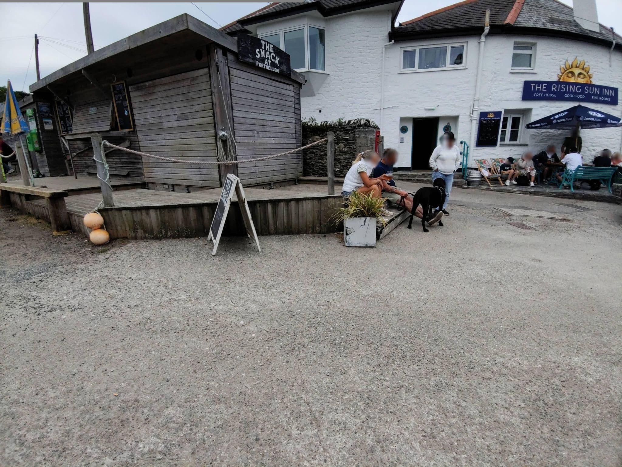 Street view near The Rising Sun Inn, Mevagissey — © WaggyDog (CC BY-SA · Mapillary)