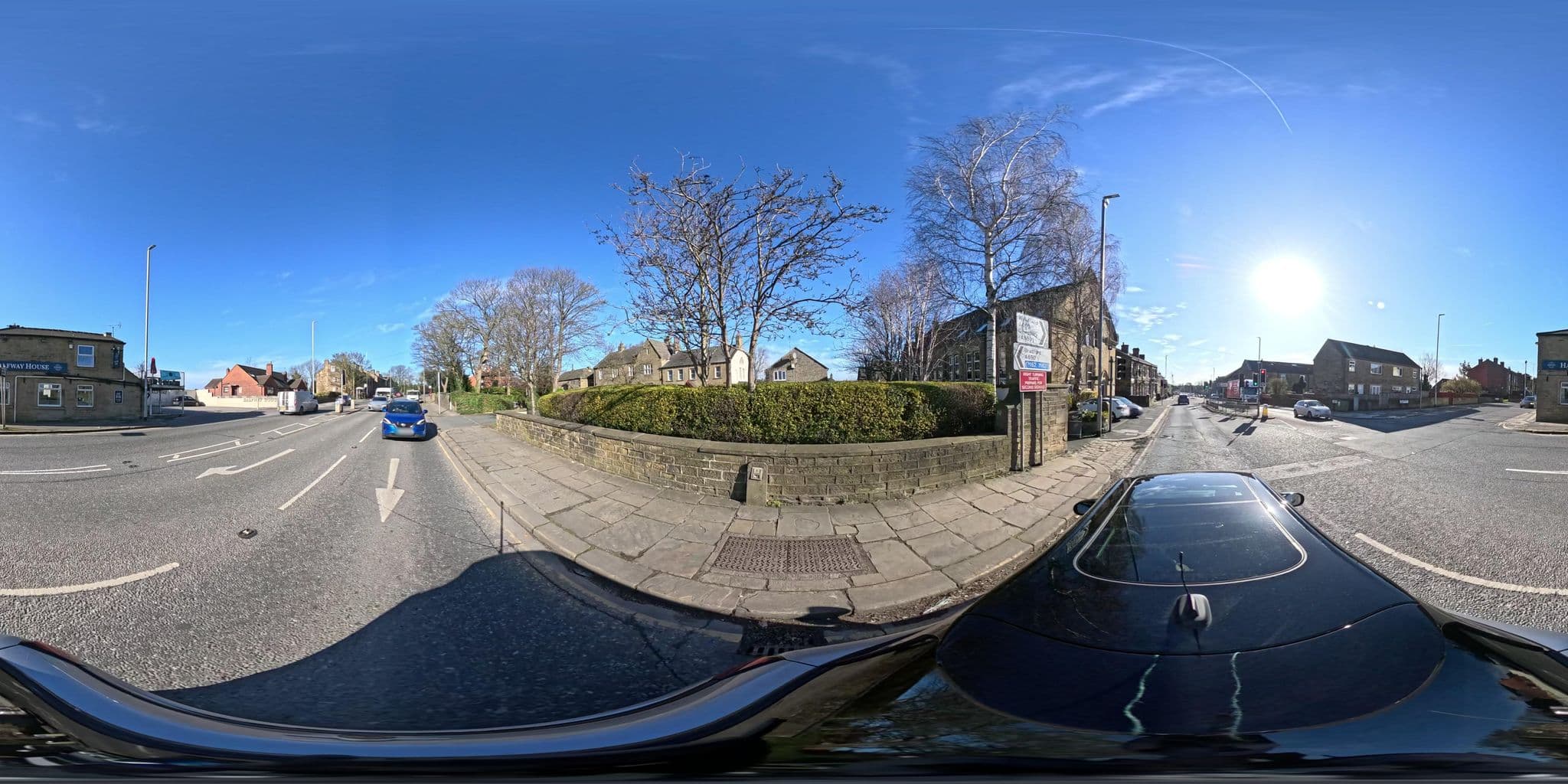 Street view near The Halfway House Inn Morley, Morley — © nicholass (CC BY-SA · Mapillary)