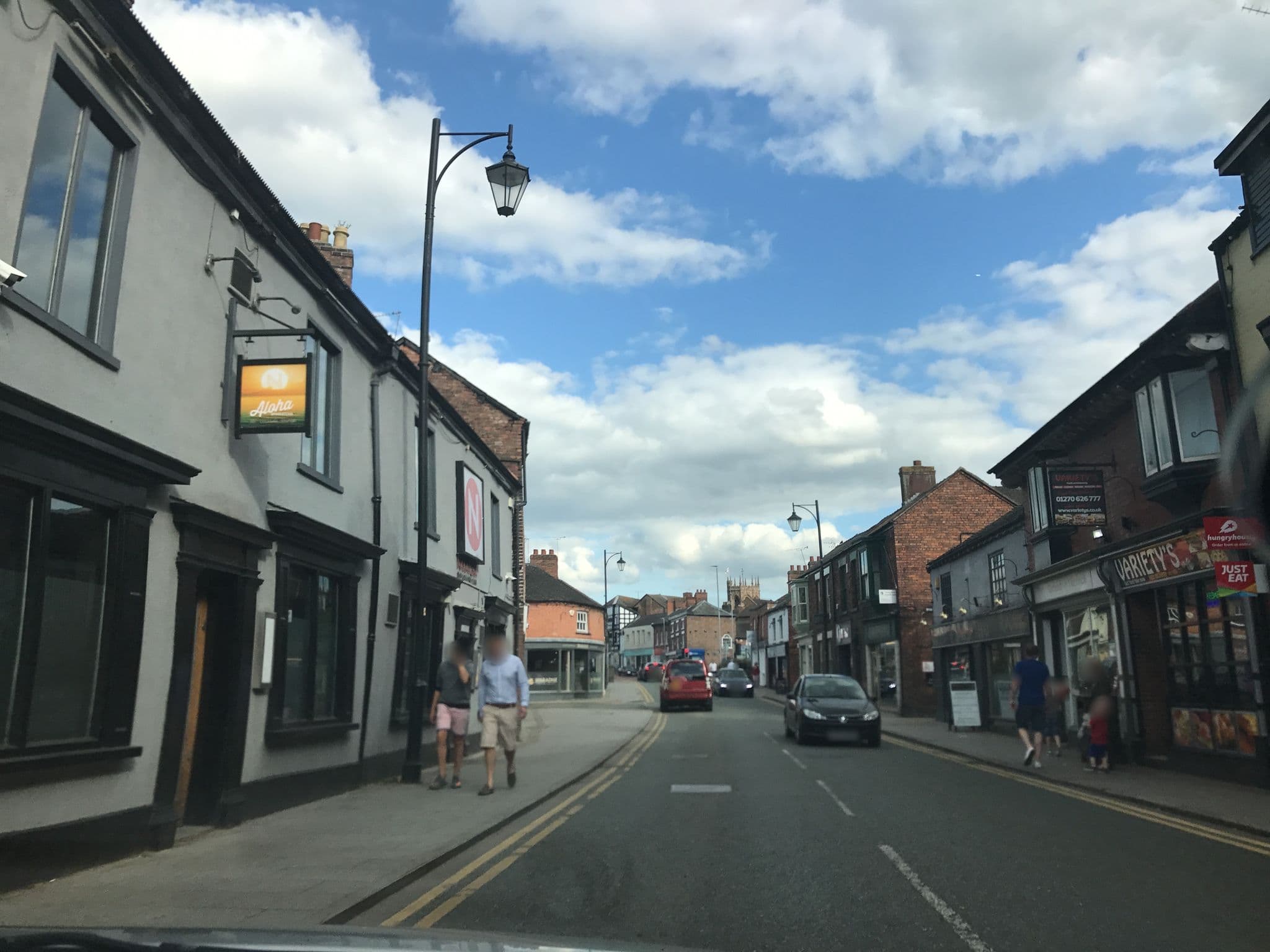 Street view near The Cheshire Cat, Nantwich — © rossa (CC BY-SA · Mapillary)