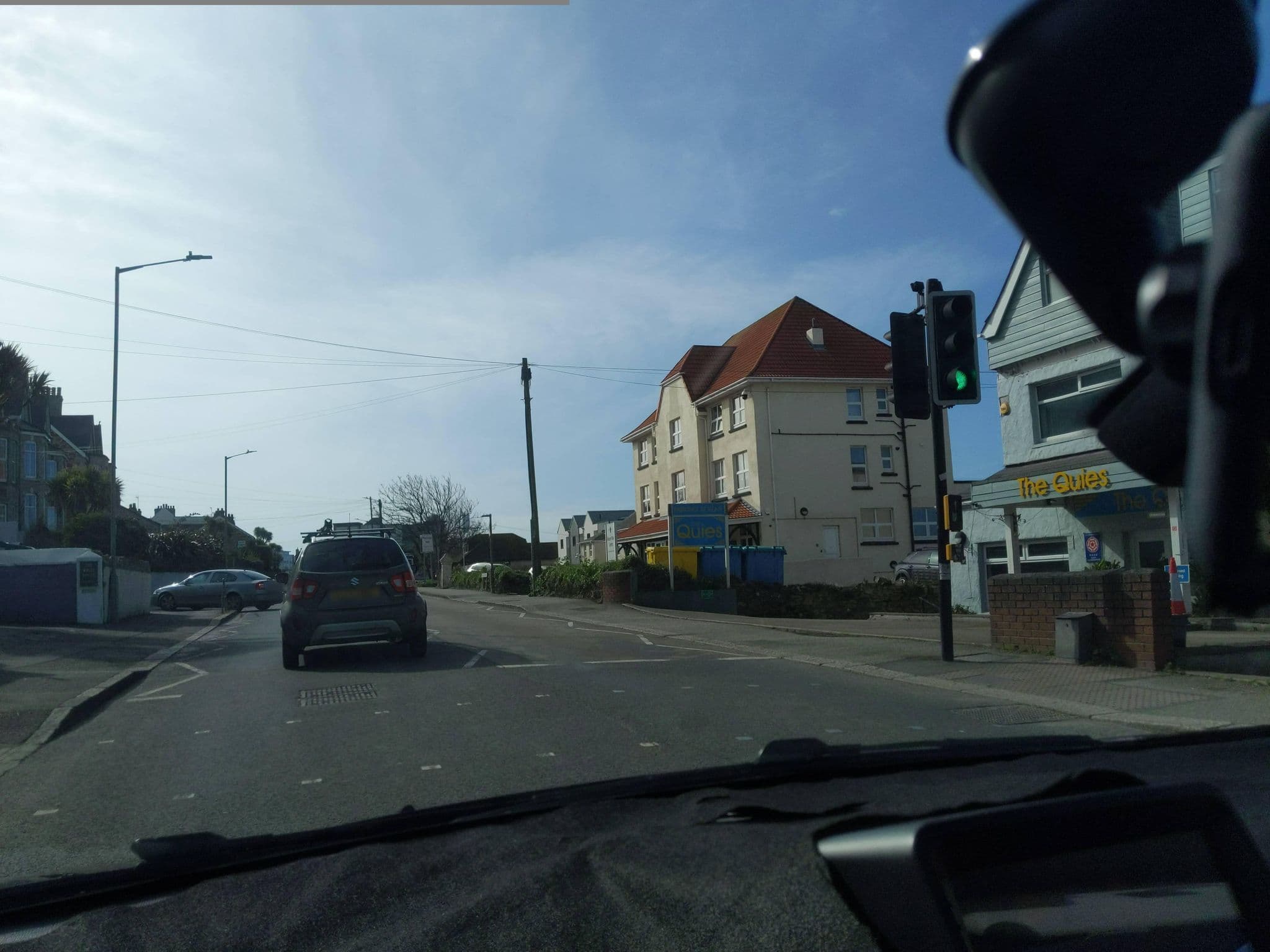 Street view near Sutherland Hotel, Newquay