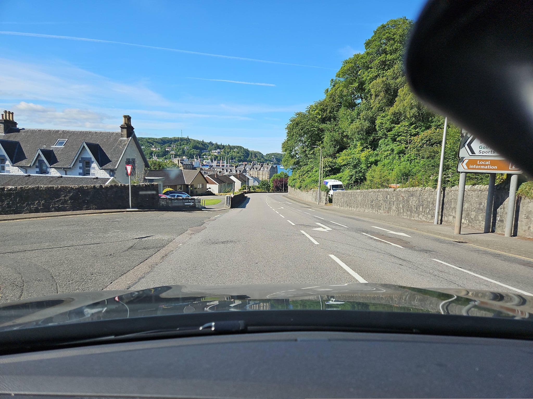 Street view near King's Knoll Hotel, Oban