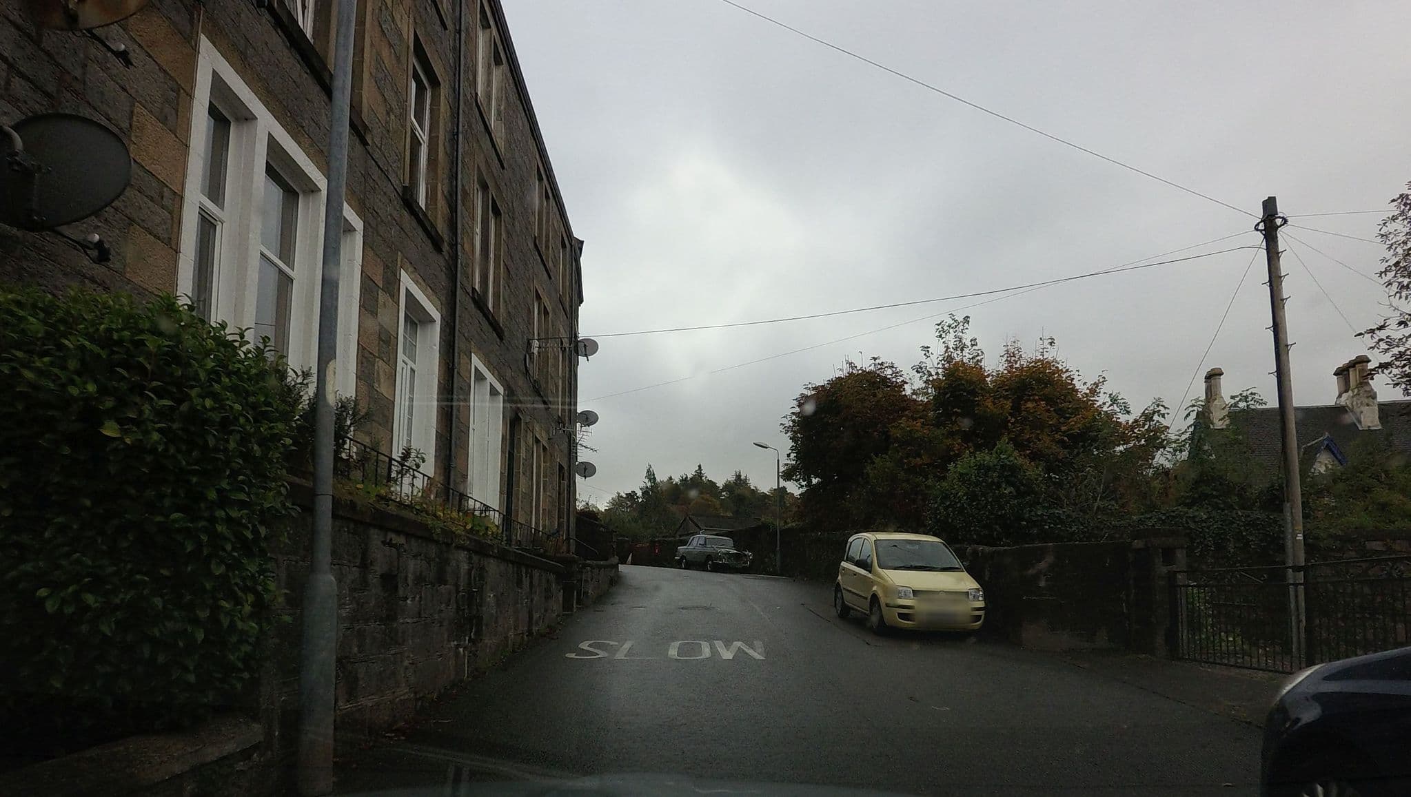 Street view near McCaigs Tower Apartment, Oban